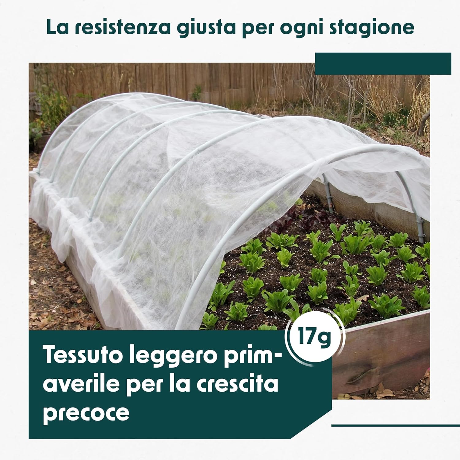 GARDENIX Tessuto Non Tessuto Invernale 17g/m² - immagine 3
