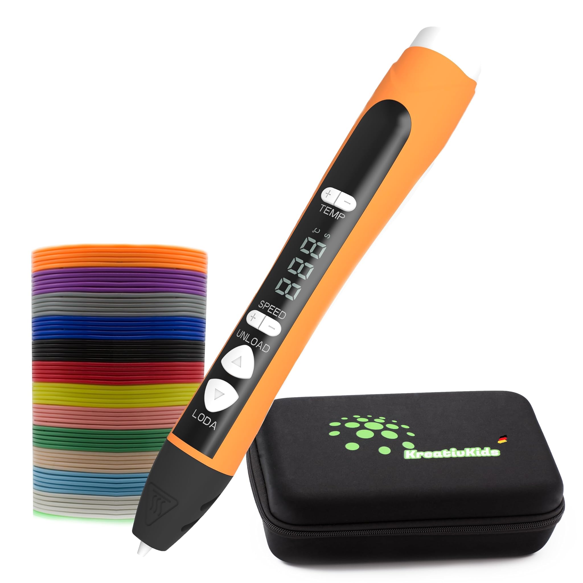 Penna 3D con Schermo LCD e 12 Colori Filamento PLA