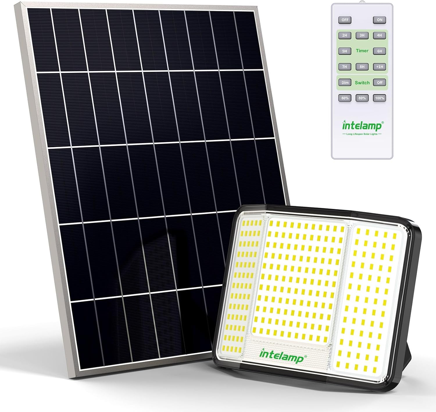 Intelamp Faro LED Esterno Solare 2000LM - immagine 1