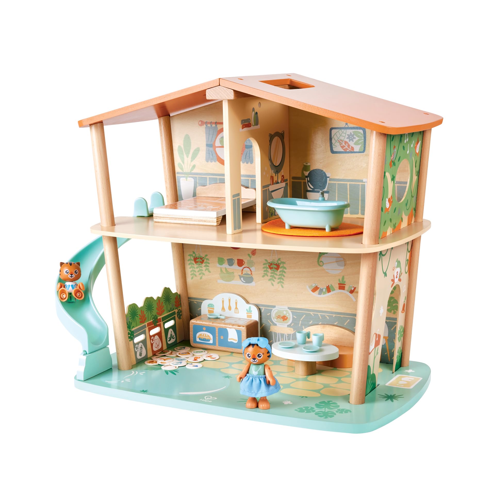 Hape Green Planet Explorers - Casa Giungla Tigri in Legno