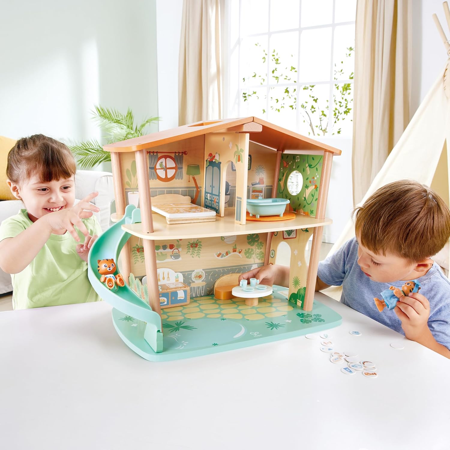 Hape Green Planet Explorers - Casa Giungla Tigri in Legno - immagine 3