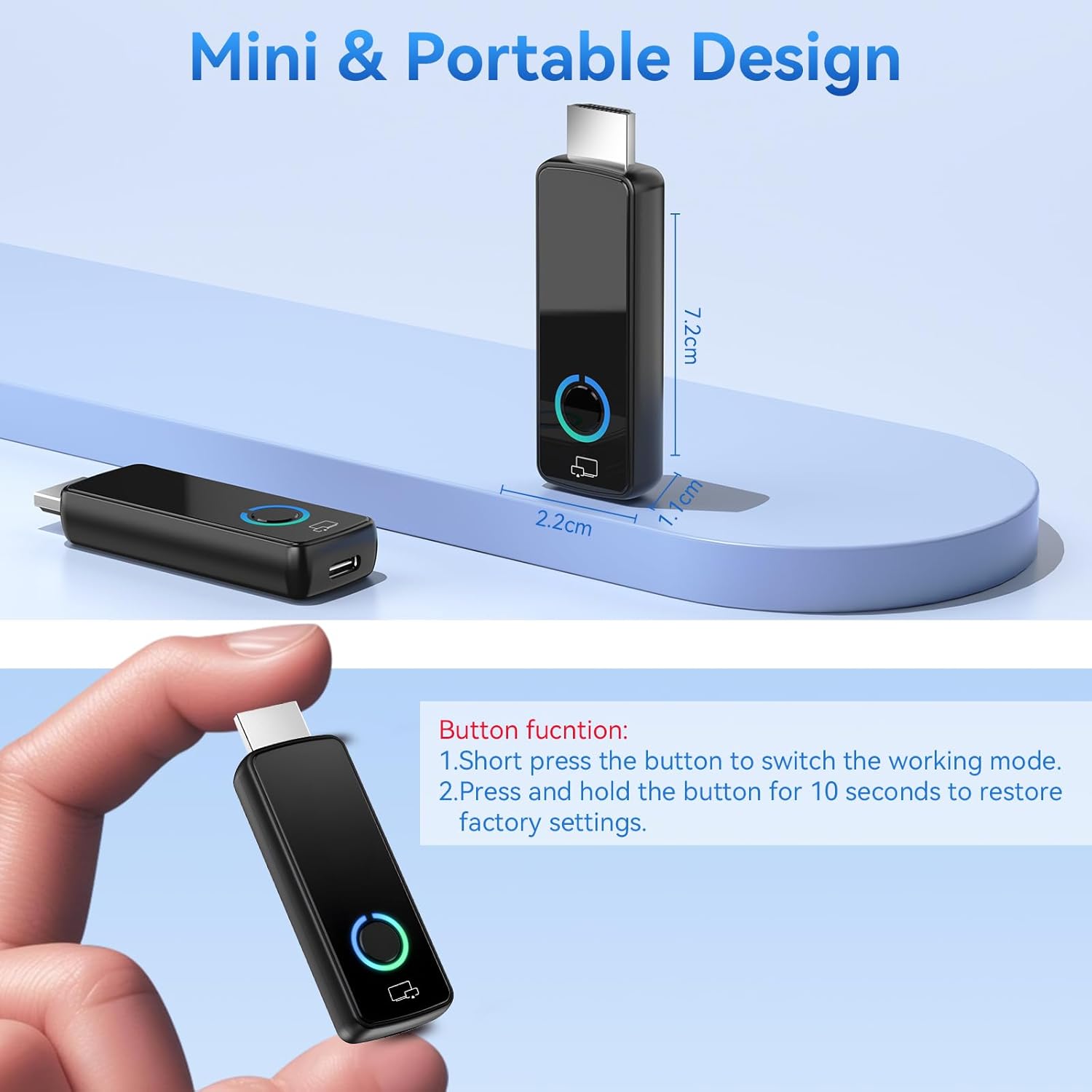 Adattatore Wireless HDMI Dongle 4K@30Hz - immagine 3