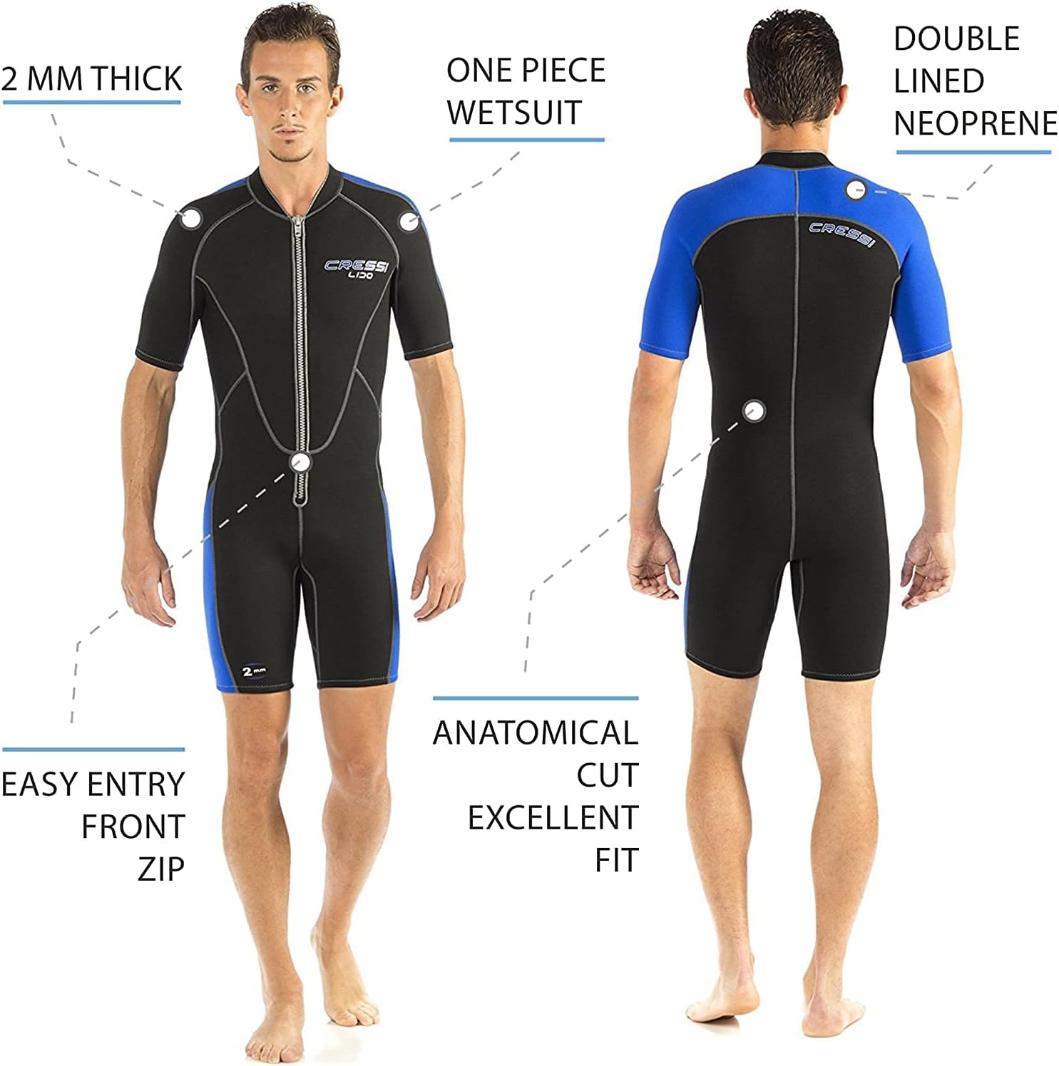 Cressi Lido Man Shorty Wetsuit 2mm - immagine 6