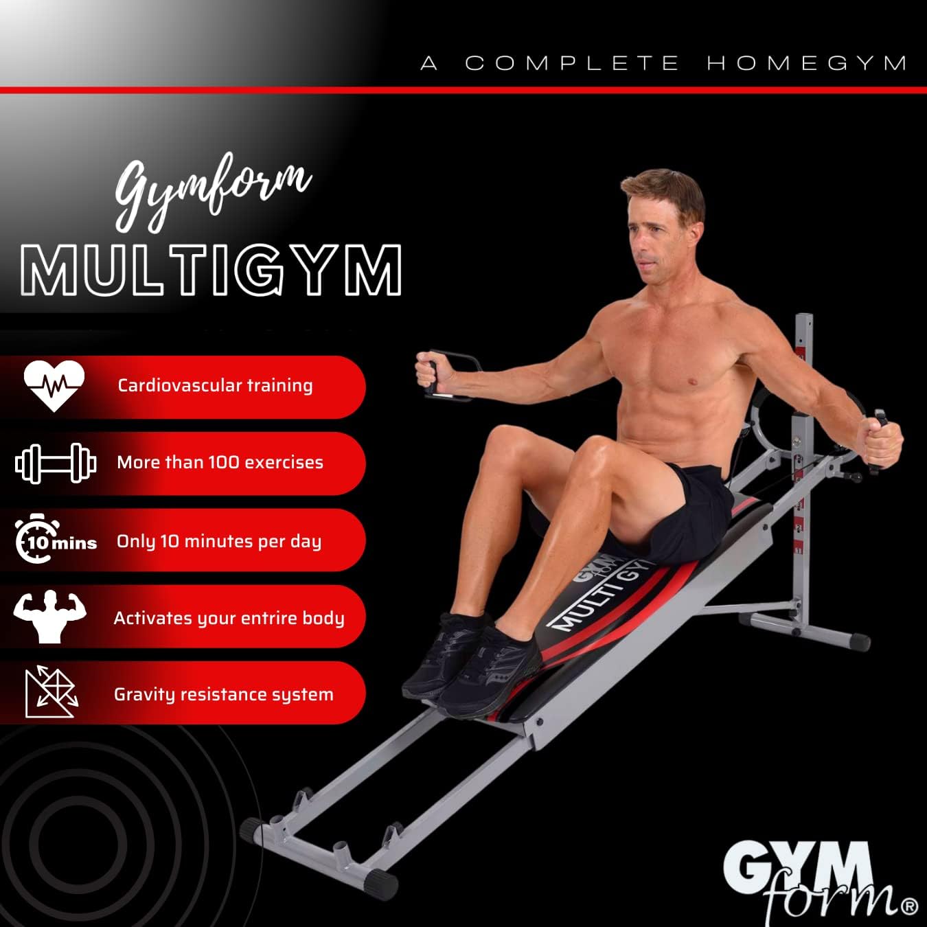 Gymform MULTI GYM - Macchina Fitness Completa Pieghevole - immagine 4