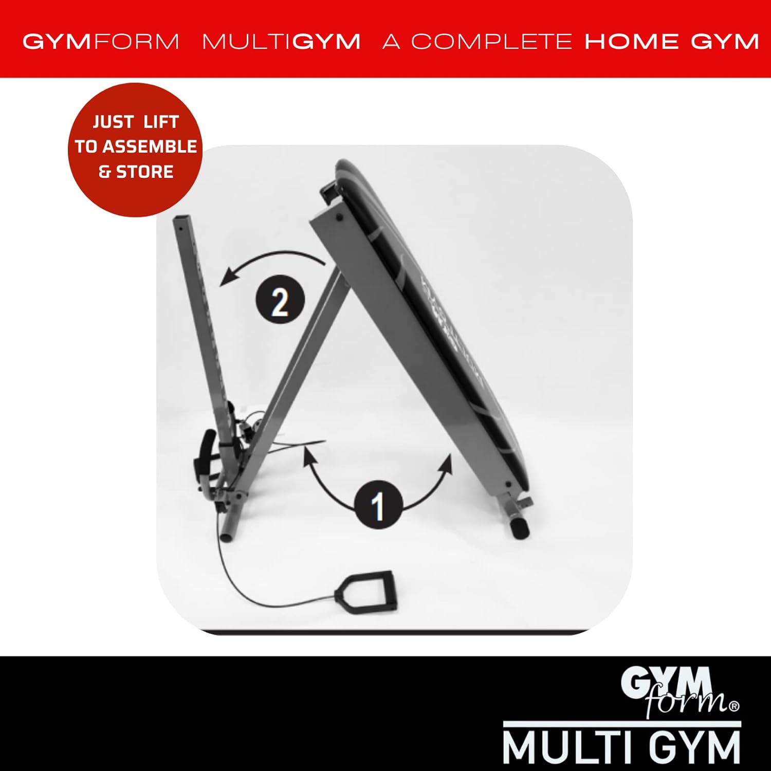 Gymform MULTI GYM - Macchina Fitness Completa Pieghevole - immagine 6