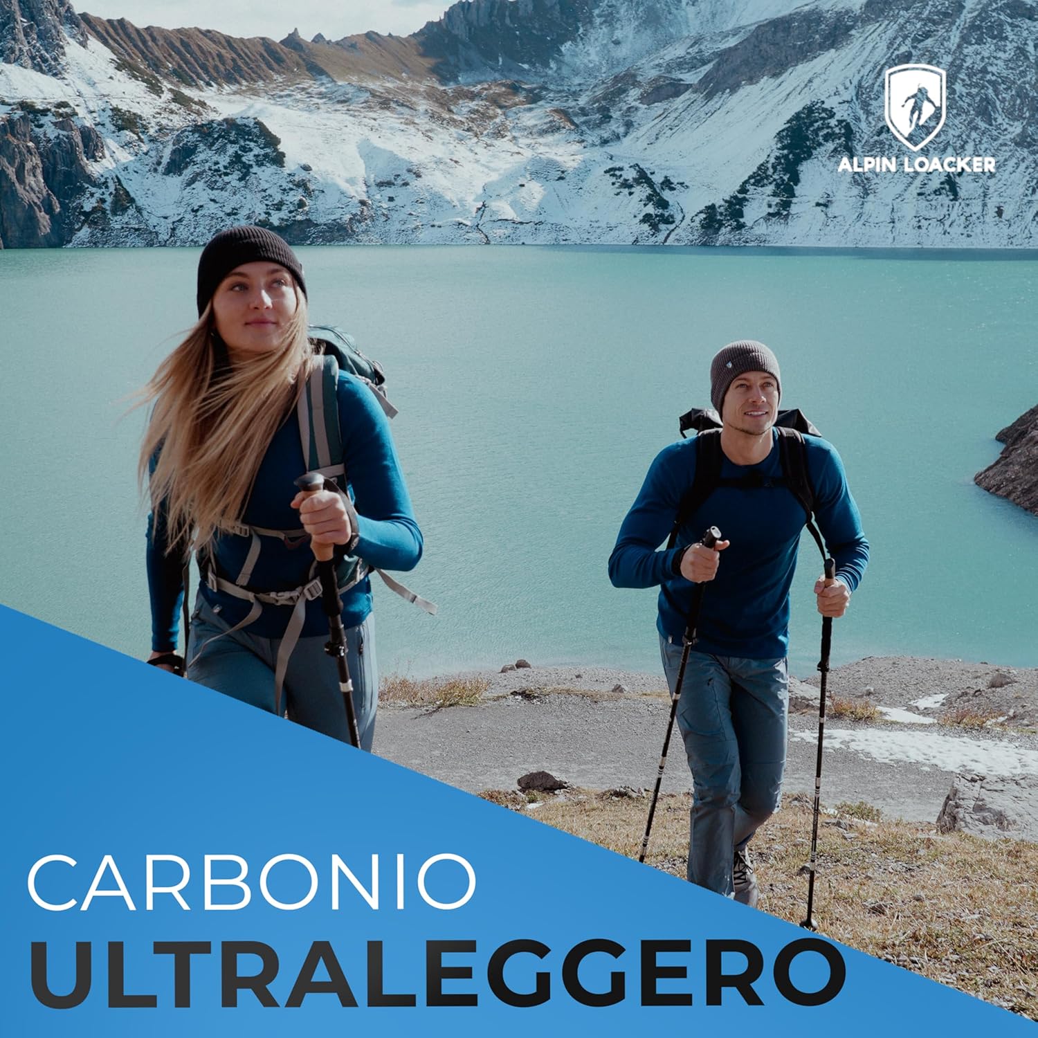 Alpin Loacker Bastoncini Trekking Carbonio/Alluminio - immagine 2