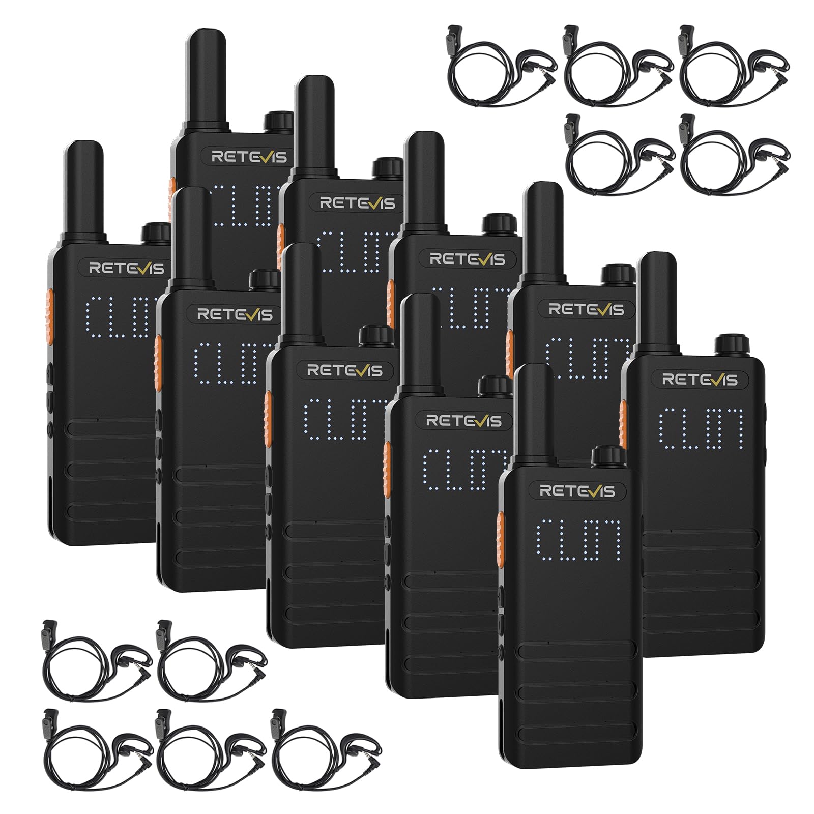 Retevis B63H Walkie Talkie RT622P 2.0 Ultra-sottile (10 Pezzi)