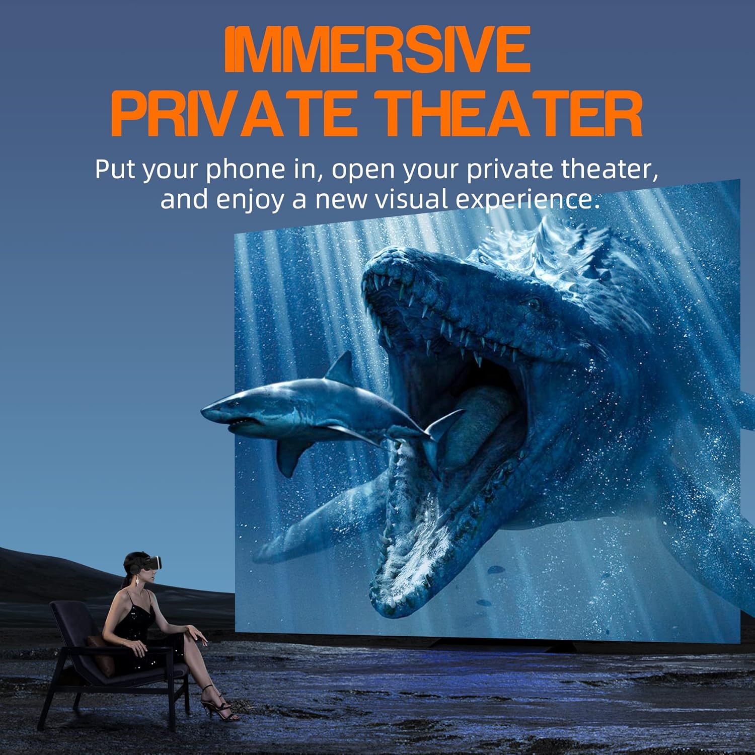 Occhiali VR 3D con Cuffie per Smartphone - immagine 2