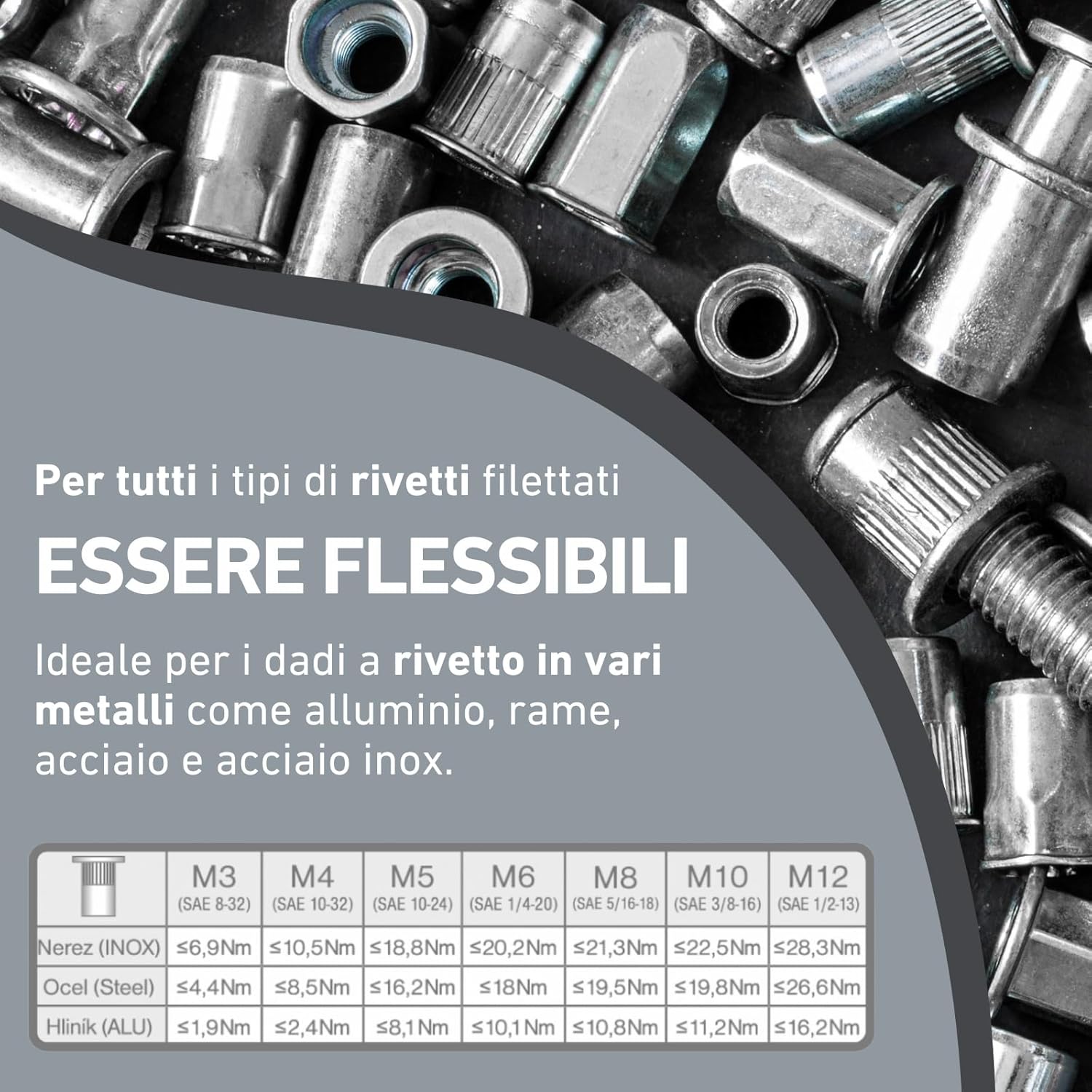 Fortum Accessorio Rivettatrice per Avvitatrice/Trapano - immagine 5
