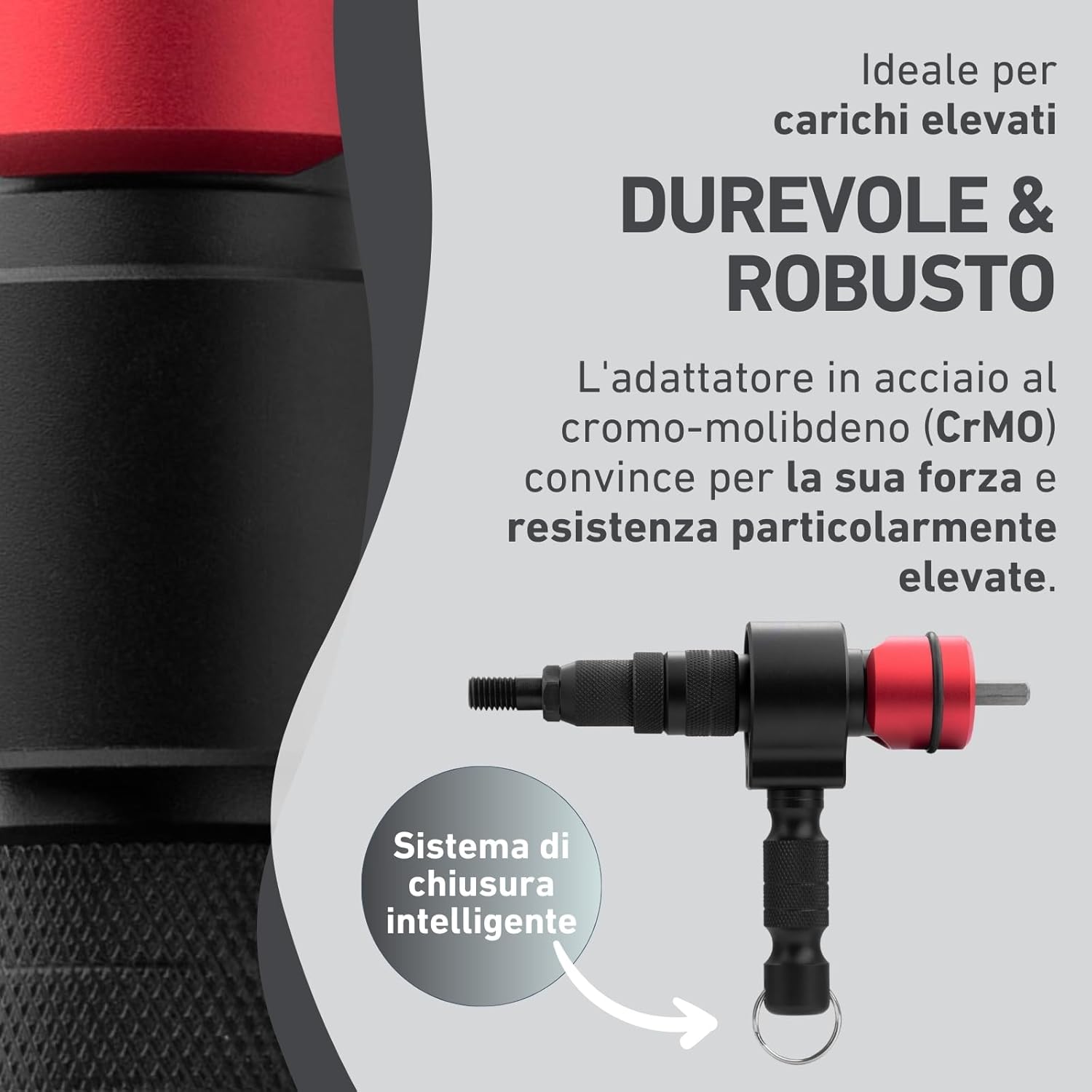 Fortum Accessorio Rivettatrice per Avvitatrice/Trapano - immagine 6