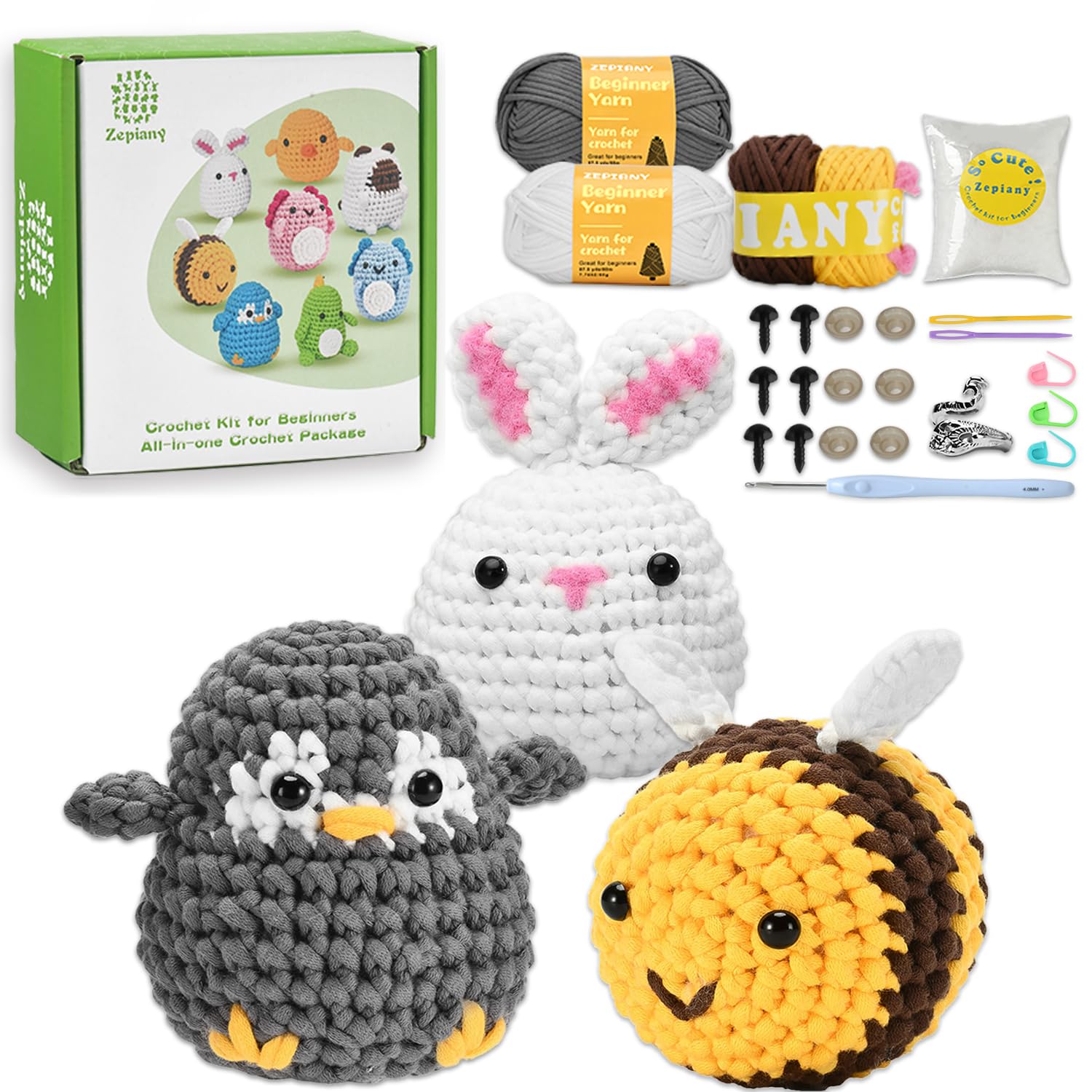 Kit Uncinetto Principianti - Amigurumi Animale Carino