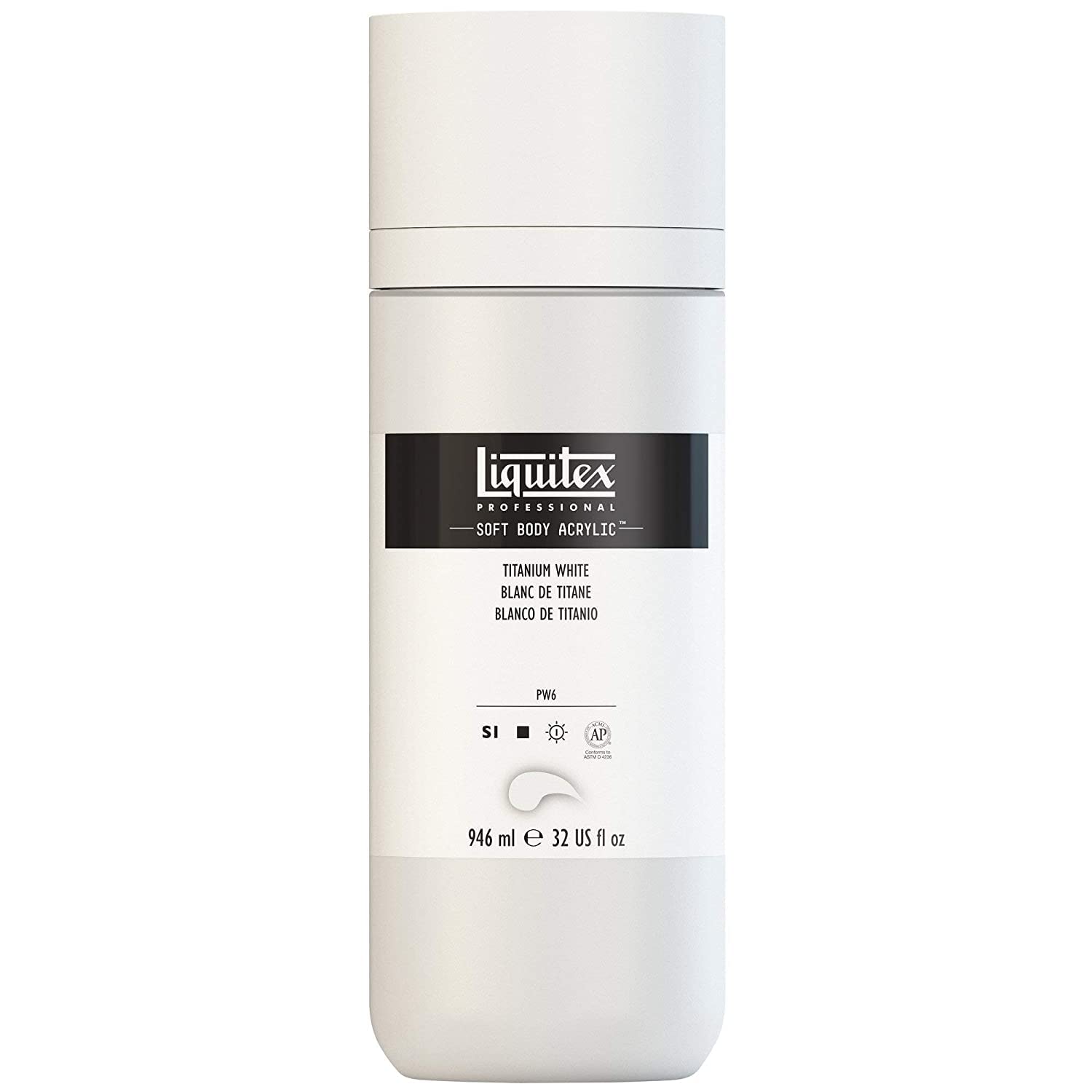 Liquitex Professional Soft Body, 1946432 - Colore Acrilico, 946 Ml, Bianco