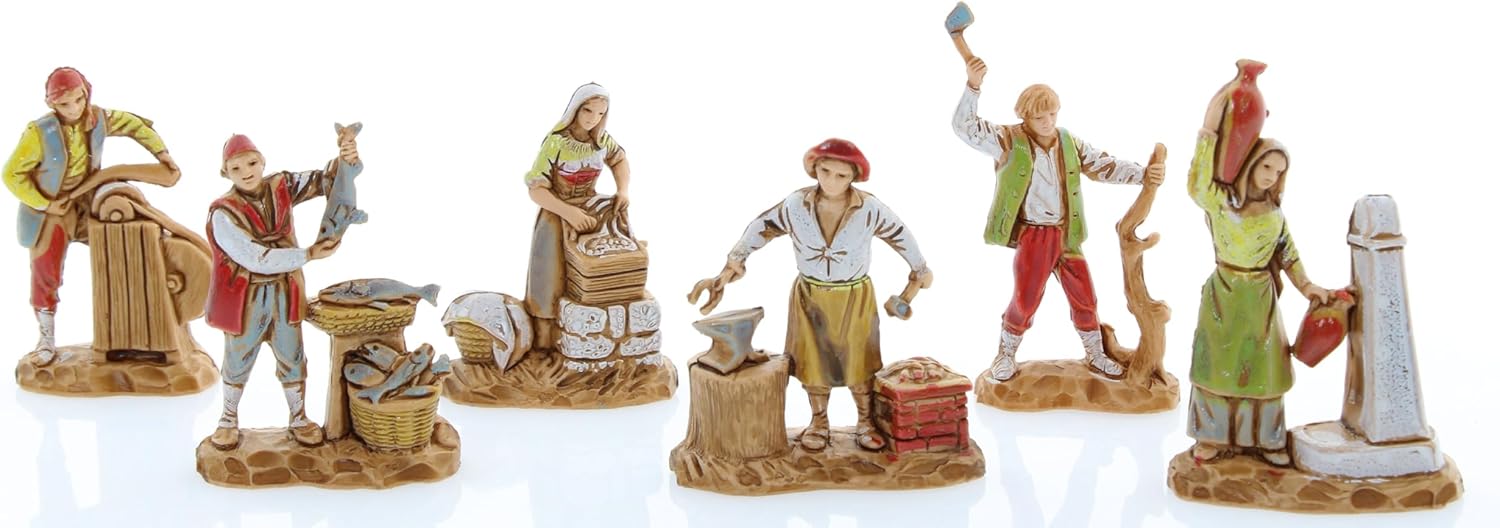 Moranduzzo Set 11 Mestieri per Presepe 3,5 cm - immagine 2