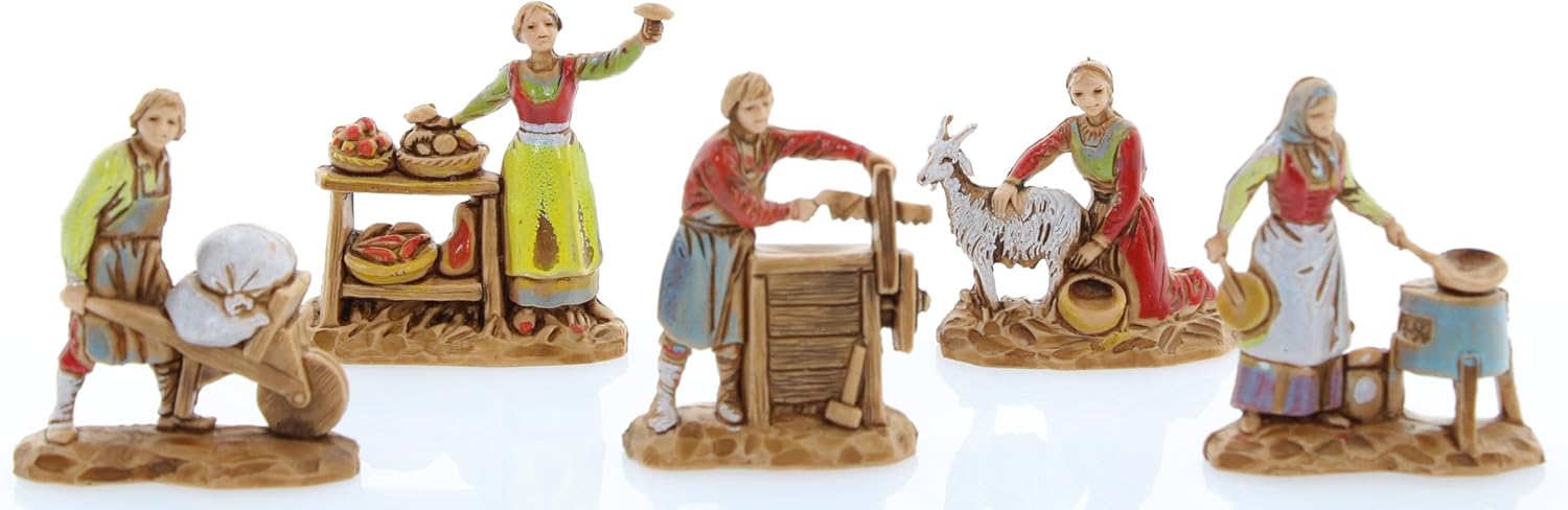 Moranduzzo Set 11 Mestieri per Presepe 3,5 cm - immagine 3
