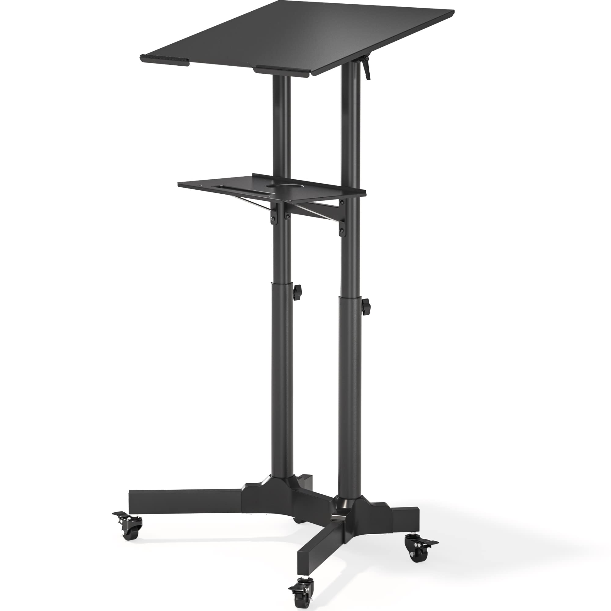Bontec Laptop Stand Mobile Supporto Portatile, Nero