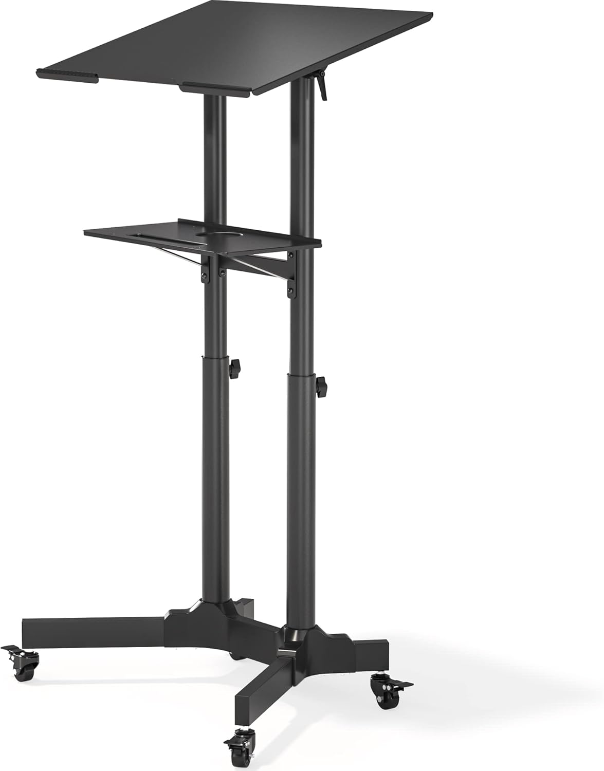 Bontec Laptop Stand Mobile Supporto Portatile, Nero - immagine 1