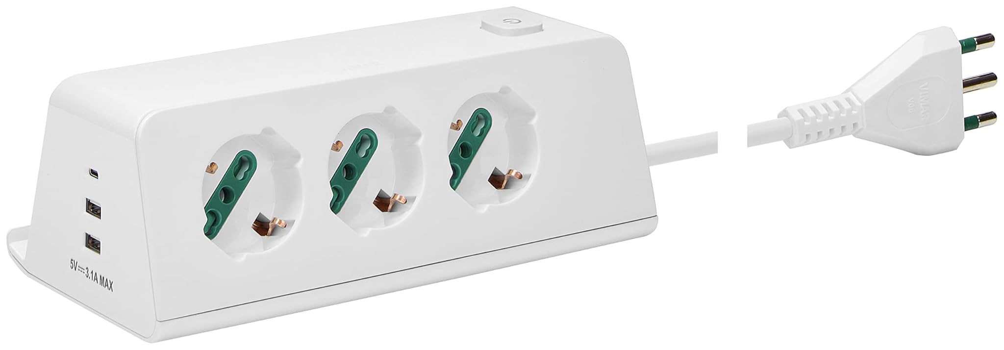 Vimar 00609.CC.B - Presa Multipla da Scrivania 16A