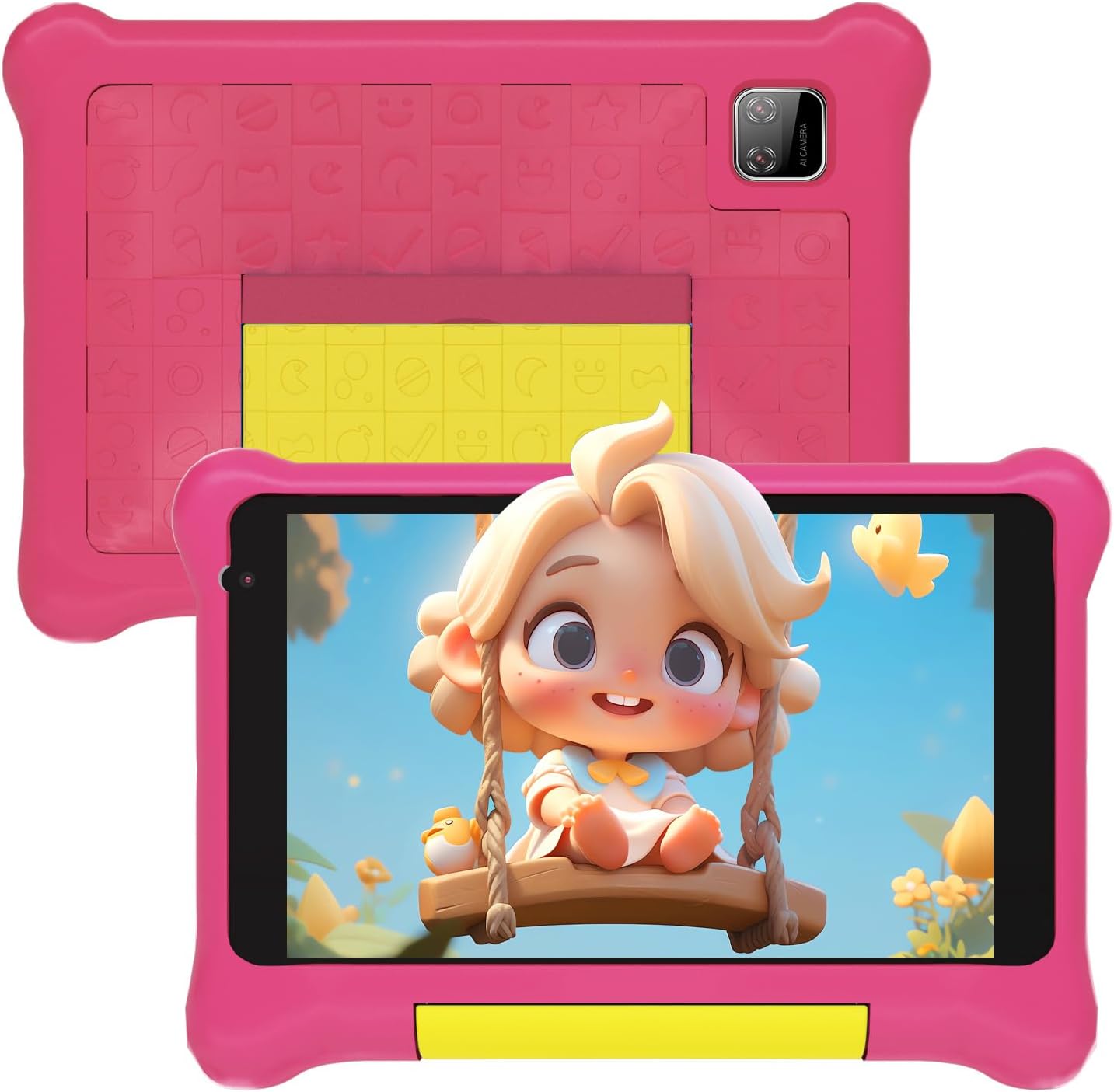Yicty Tablet Bambini 7 Pollici Android 13, Rosa - immagine 1