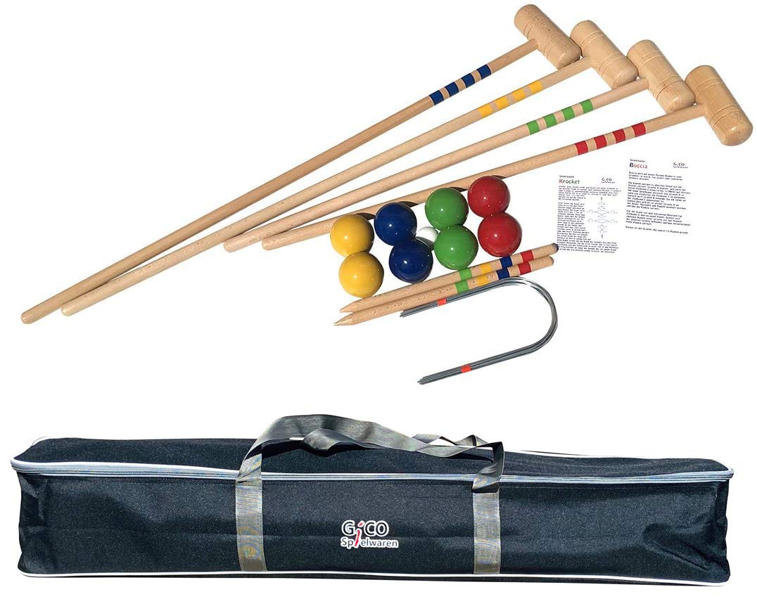 GICO KROBOC XL - Gioco Croquet e Bocce in Legno