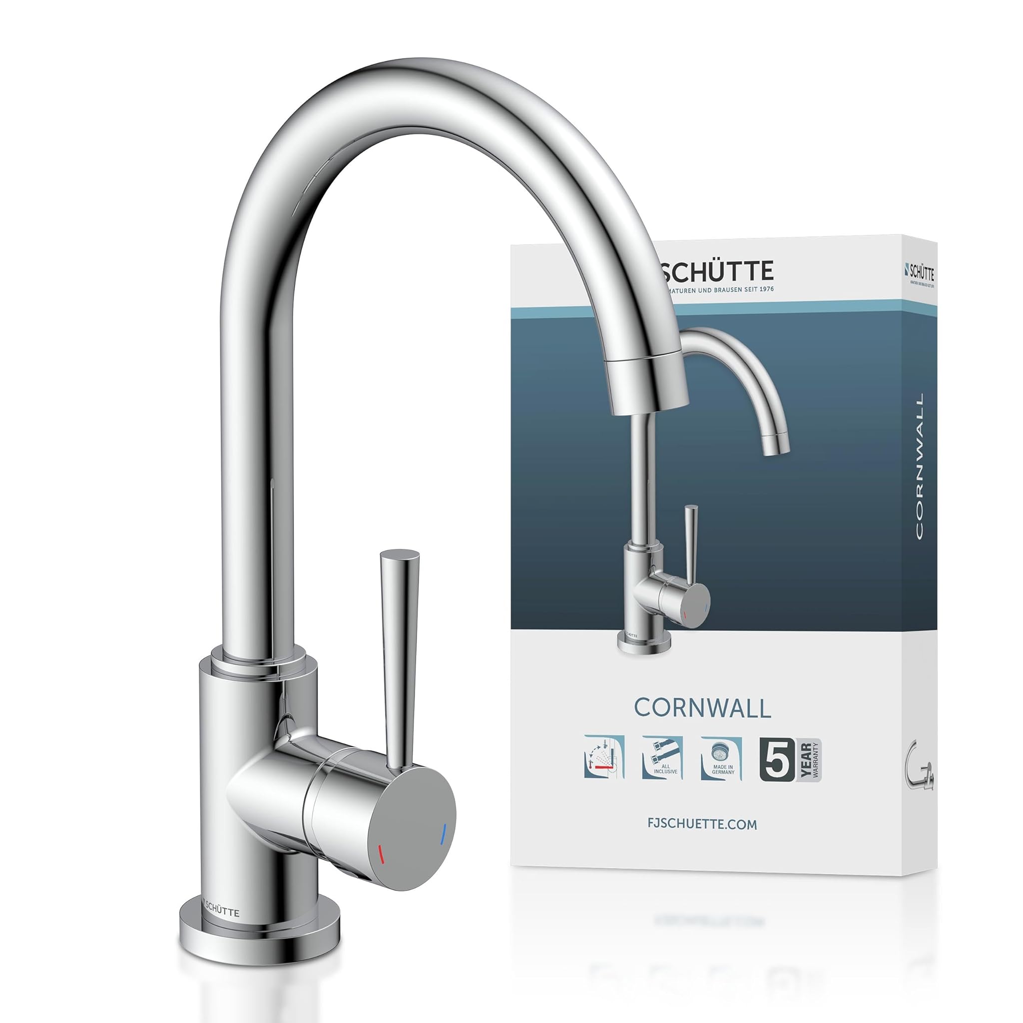 Schütte Cornwall - Robinet de Cuisine Girevole 360°