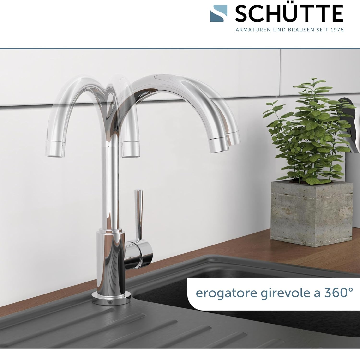 Schütte Cornwall - Robinet de Cuisine Girevole 360° - immagine 6