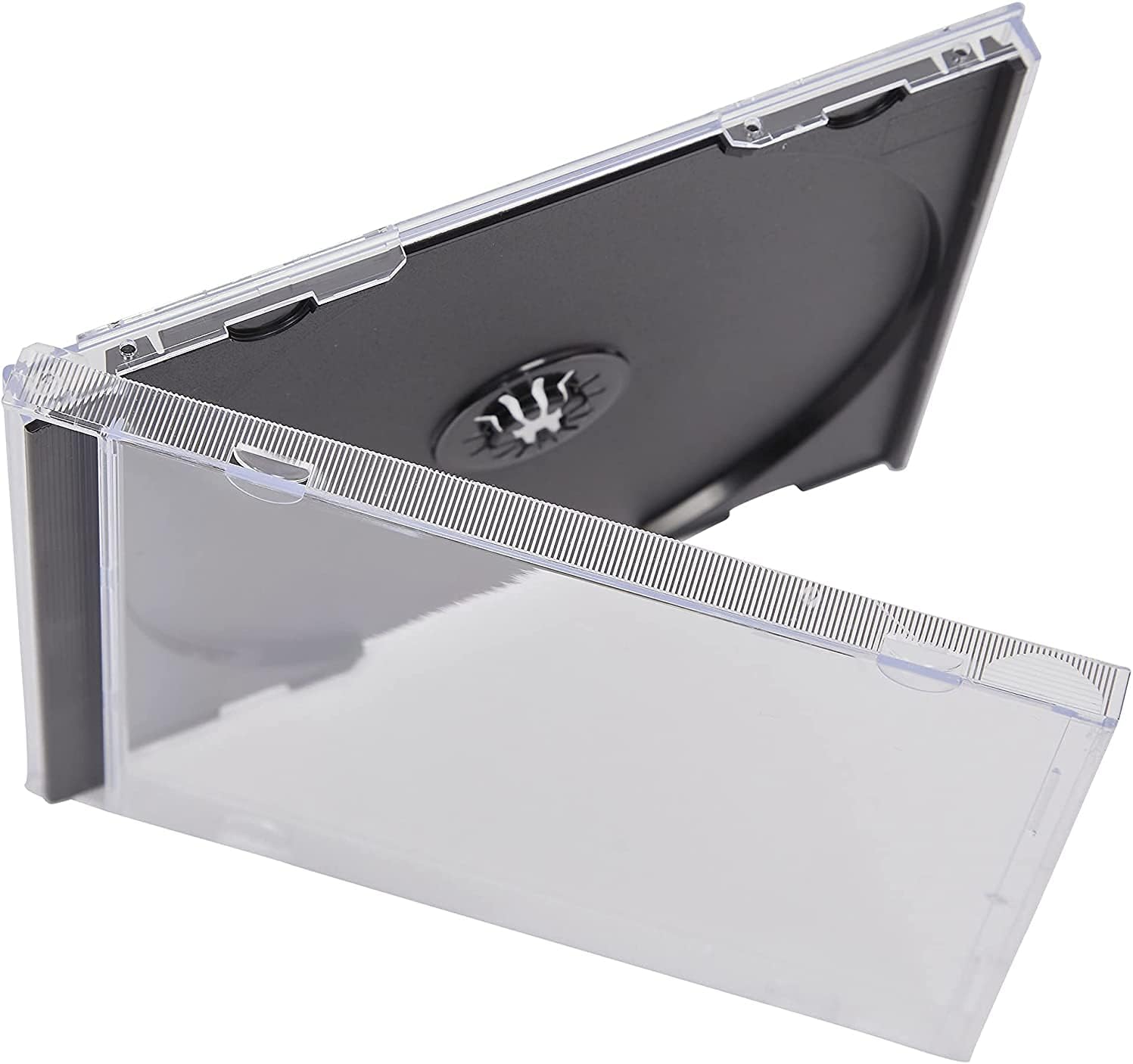 VISION MEDIA® 50 custodie Singole per CD, Vassoio Nero, Dorso 10,4 mm - immagine 4