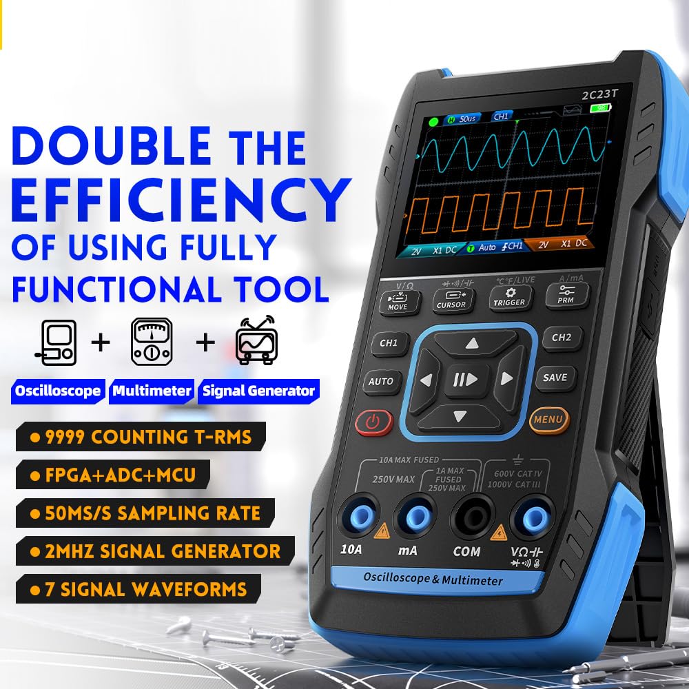 Ailao Oscilloscopio Multimetro Digitale 3 in 1 Portatile - immagine 2