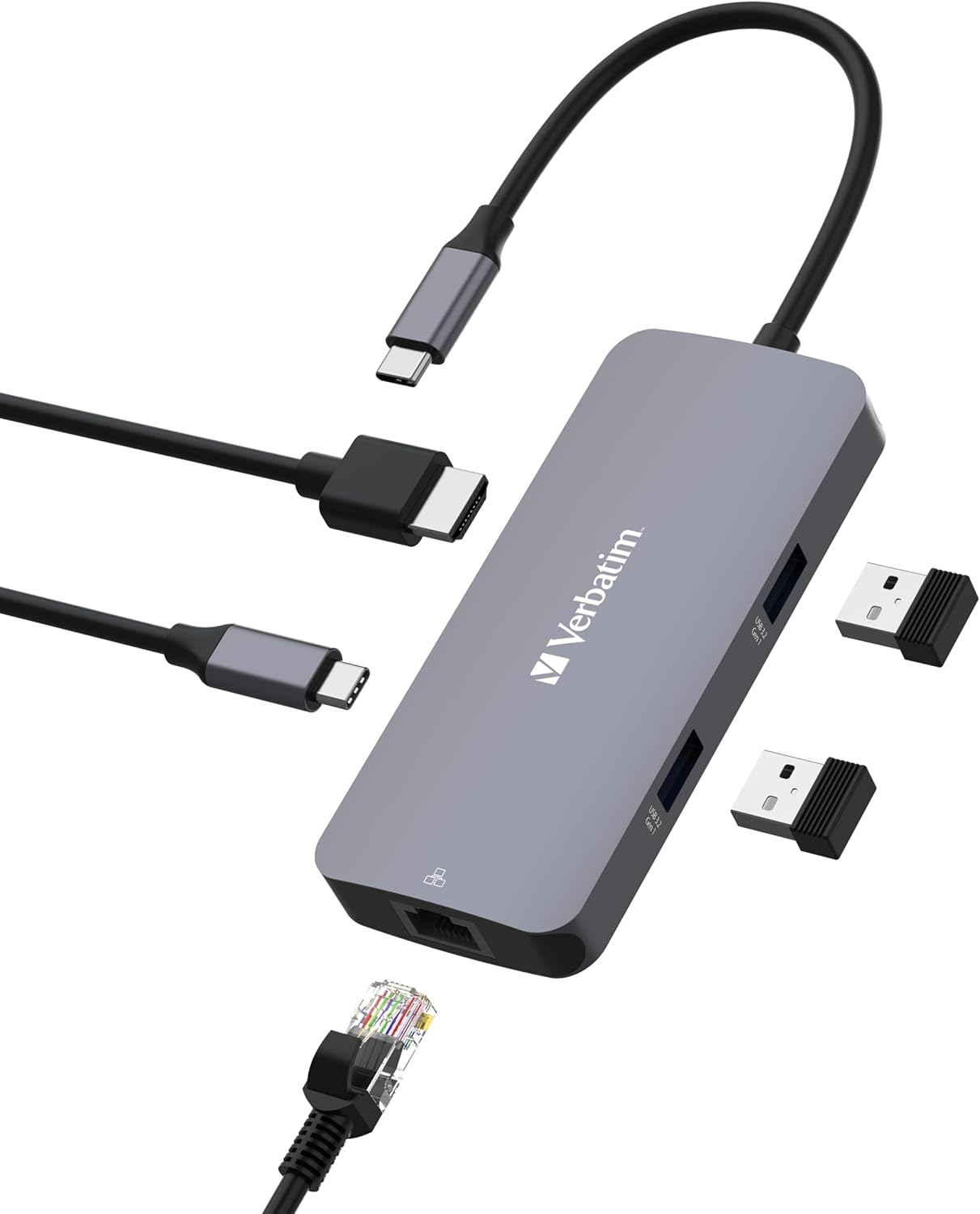 Verbatim USB-C Pro Multiport Hub 5 in 1 - immagine 1