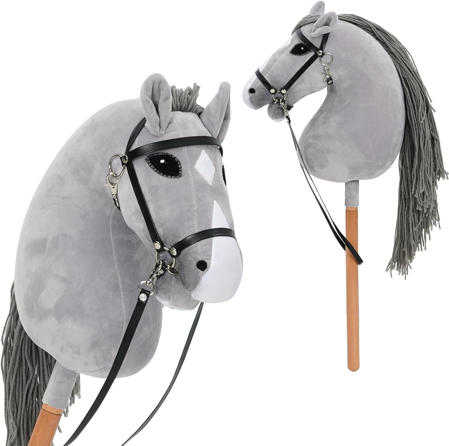 Hobby Horse per Bambini con Sella e Redini - immagine 1