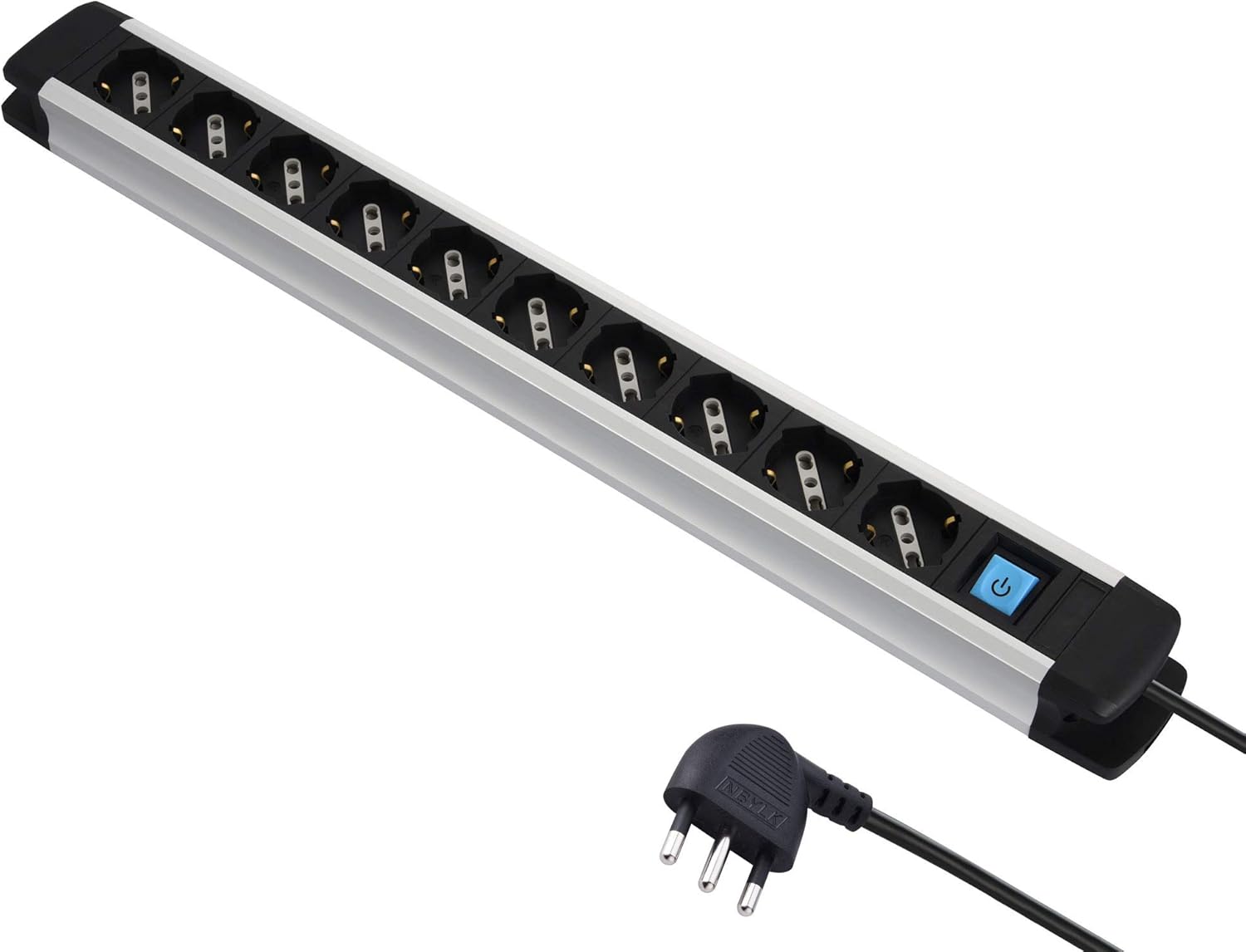 Electraline 61903 Multipresa Alu-Line 10 Posti 2M - immagine 1