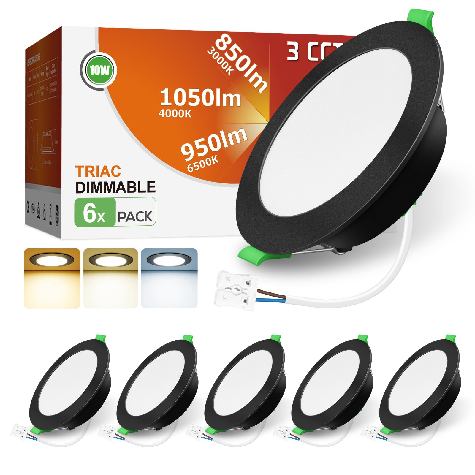 Alusso Faretti LED Incasso Cartongesso Dimmerabili 10W