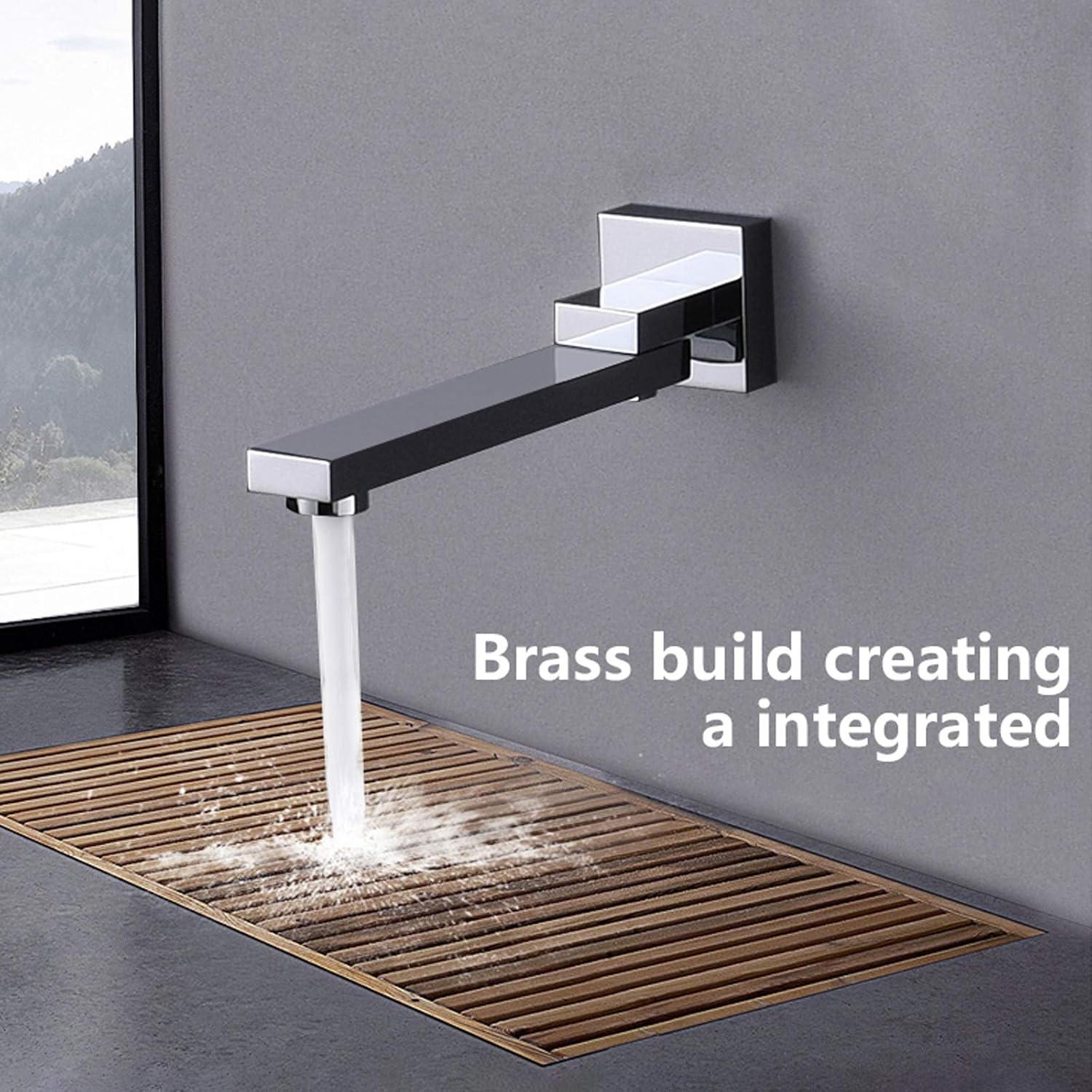 Bocca per Vasca da Bagno in Ottone, Cromo - immagine 4