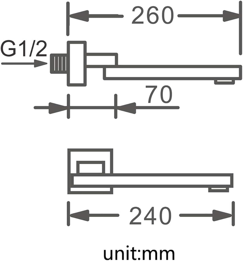 Bocca per Vasca da Bagno in Ottone, Cromo - immagine 5