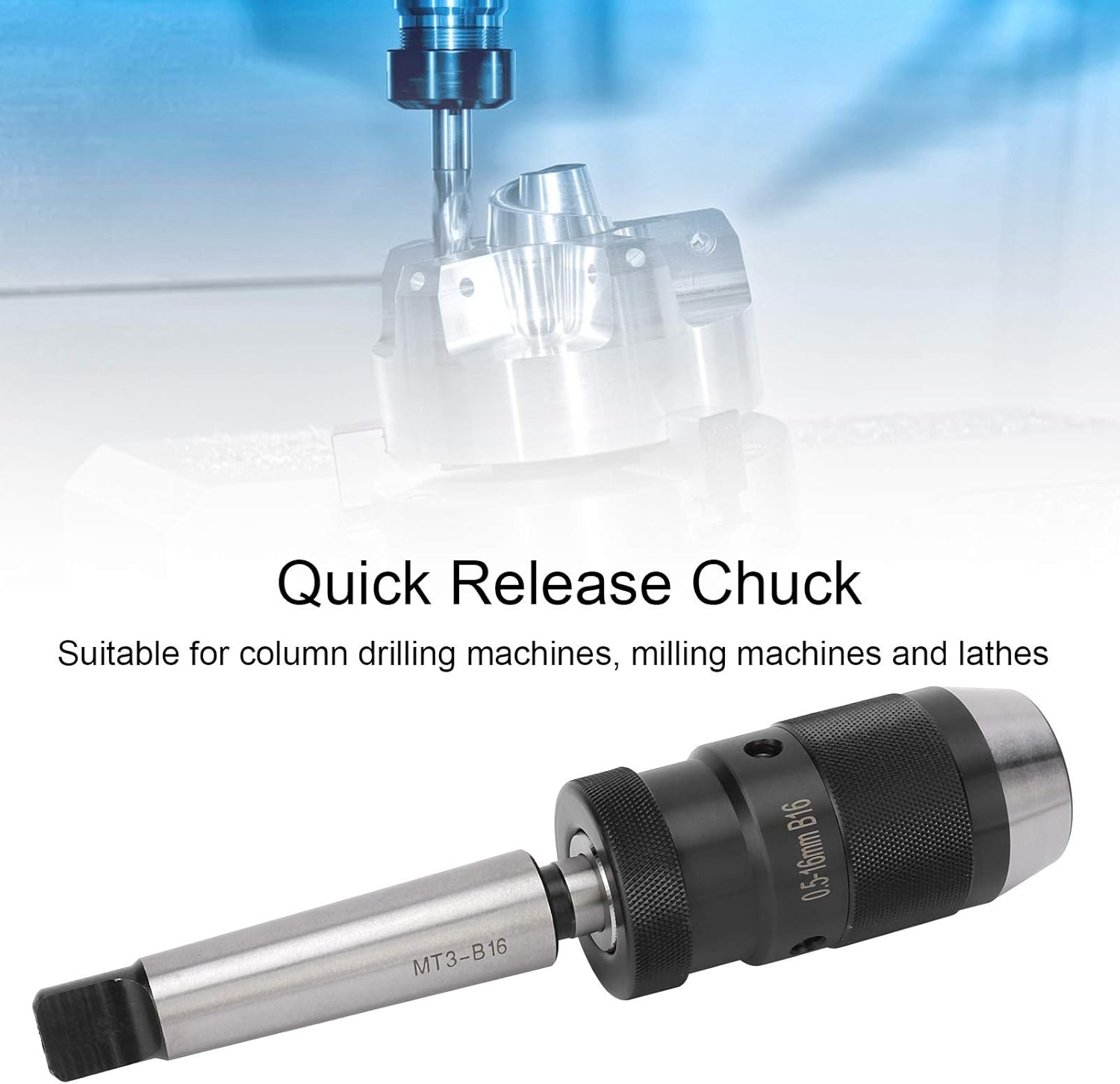 Mandrino Autoserrante MK3-B16 0,5-16mm per Trapano a Colonna - immagine 3