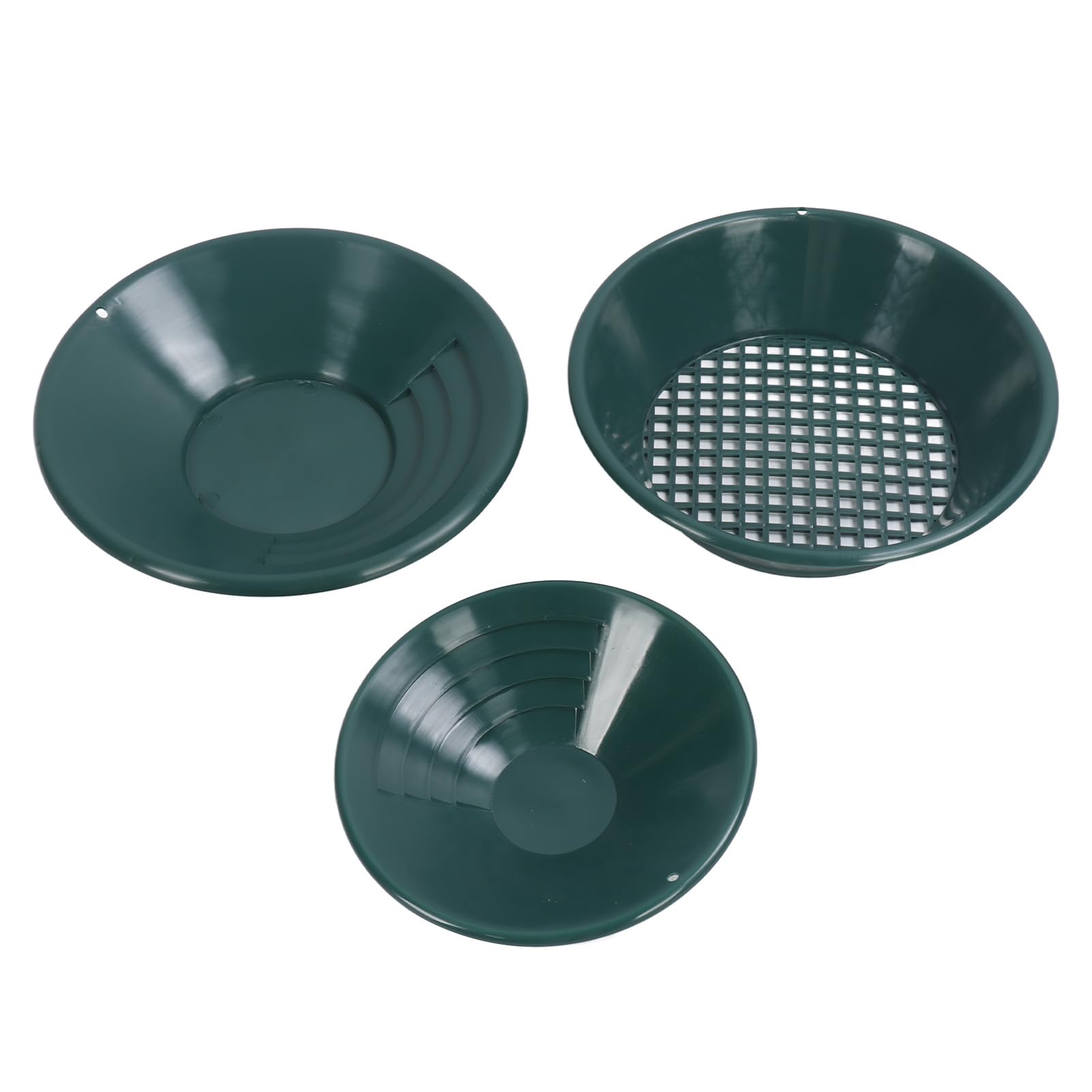 Kit Vaschette per Lavaggio Oro in Plastica ABS 3 Pezzi