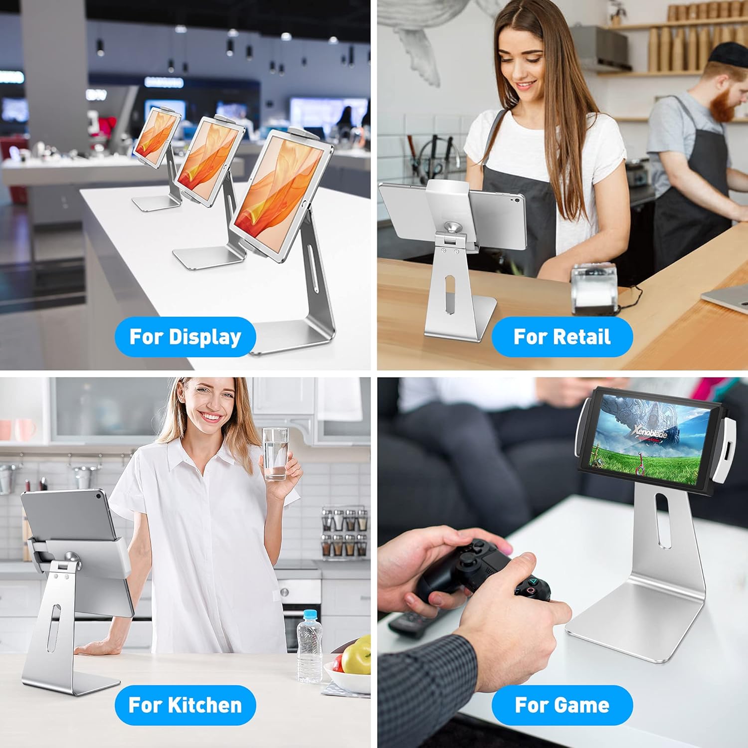 Abovetek Supporto Girevole in Alluminio per iPad Pro/Air/Mini - immagine 5