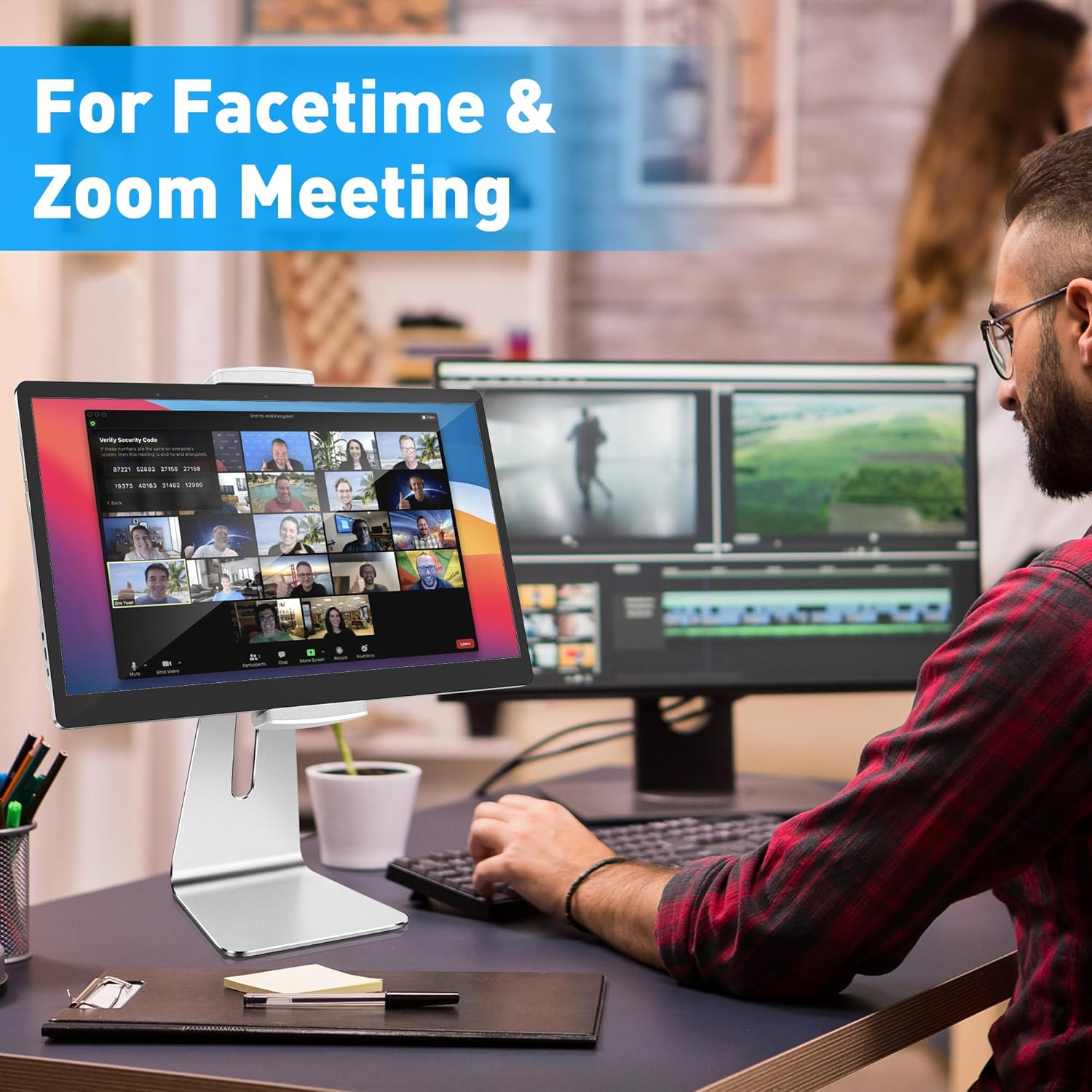 Abovetek Supporto Girevole in Alluminio per iPad Pro/Air/Mini - immagine 8