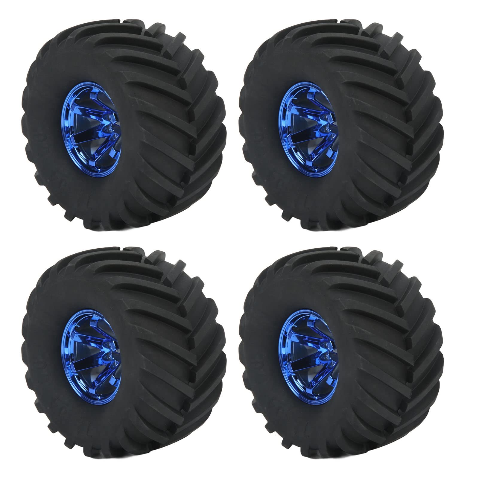 Fussbudget Pneumatici e Ruote Auto RC Scala 1/10 (4 Pezzi)