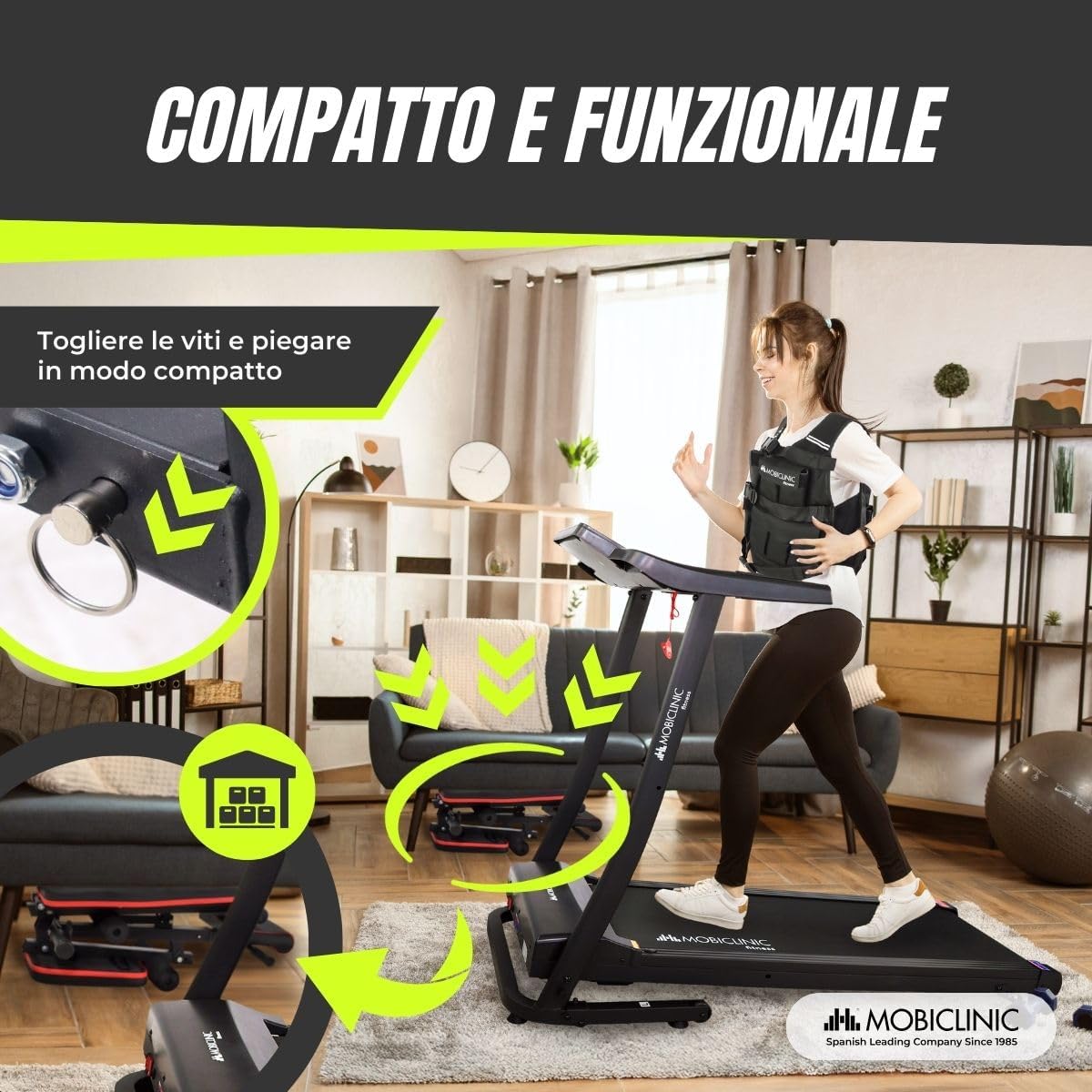 Mobiclinic® Panca Palestra Pieghevole Multifunzione - immagine 6