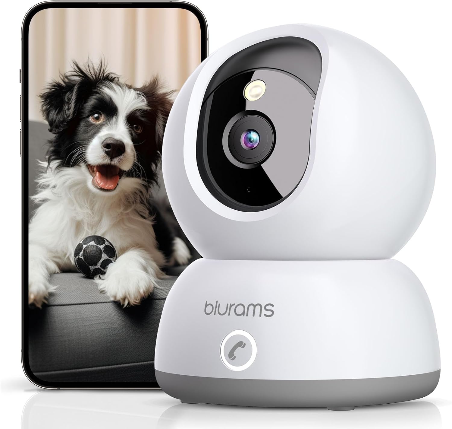 Blurams Telecamera Wifi Interna 2K 360° - immagine 1
