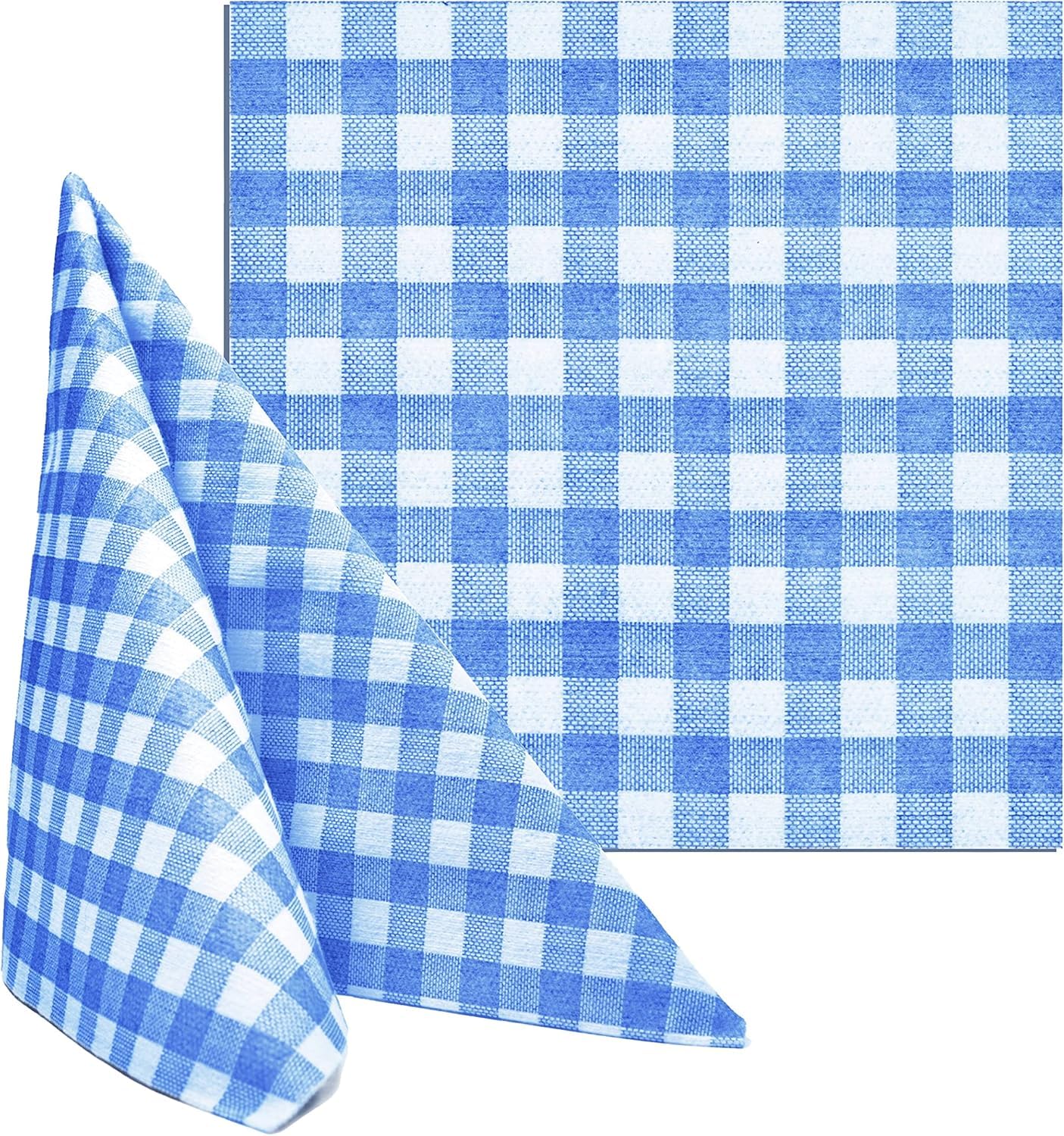 Tovagliolo TNT Monouso 40x40 cm BLU Quadretti