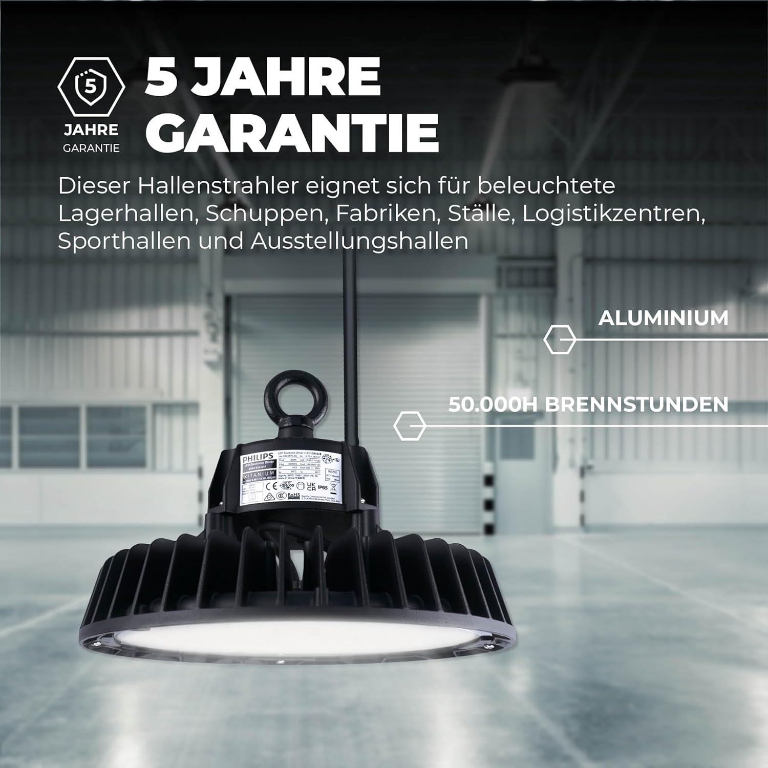 Ledvion Driver LED High Bay 200W Dimmerabile - immagine 5