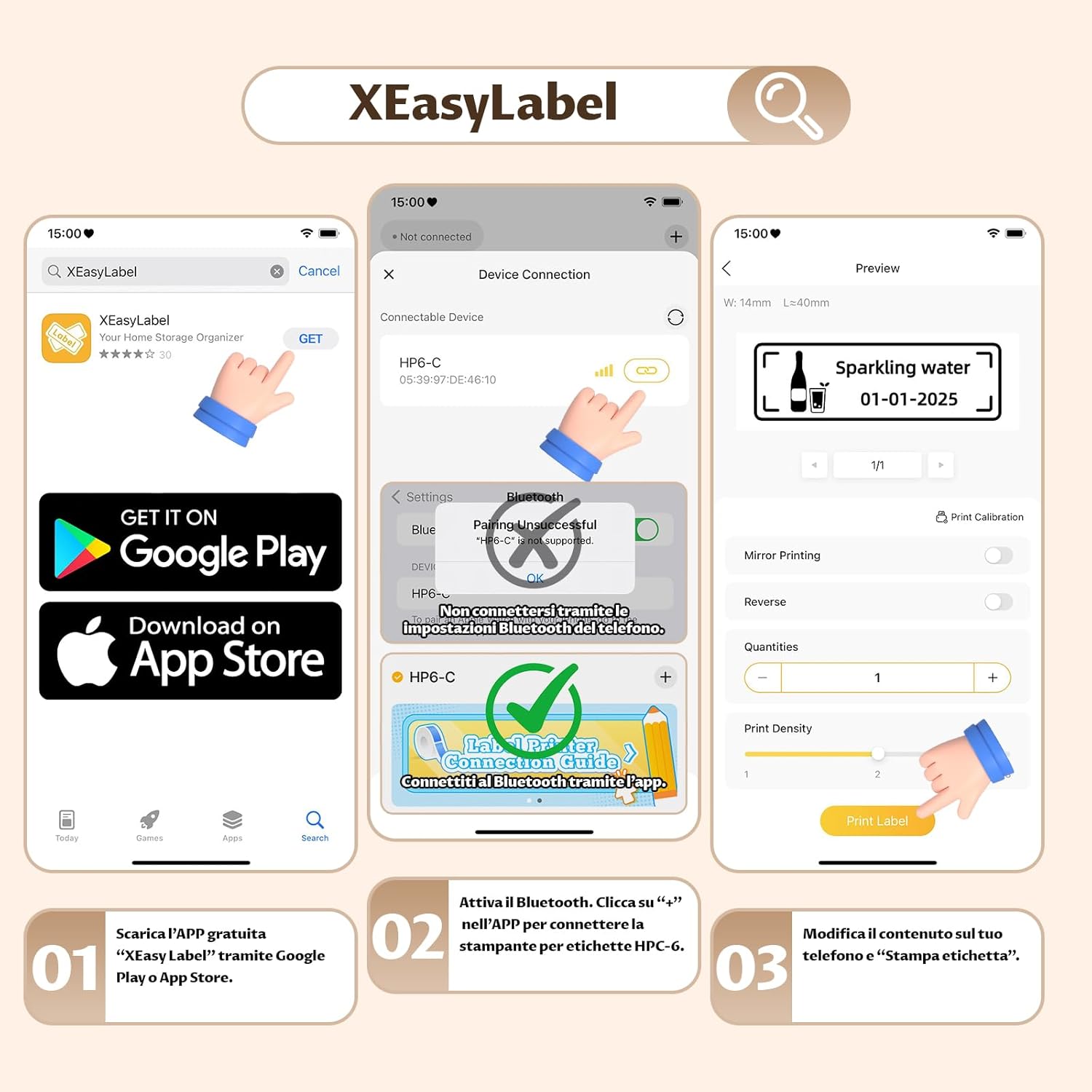 Mini Etichettatrice Bluetooth Portatile - immagine 5