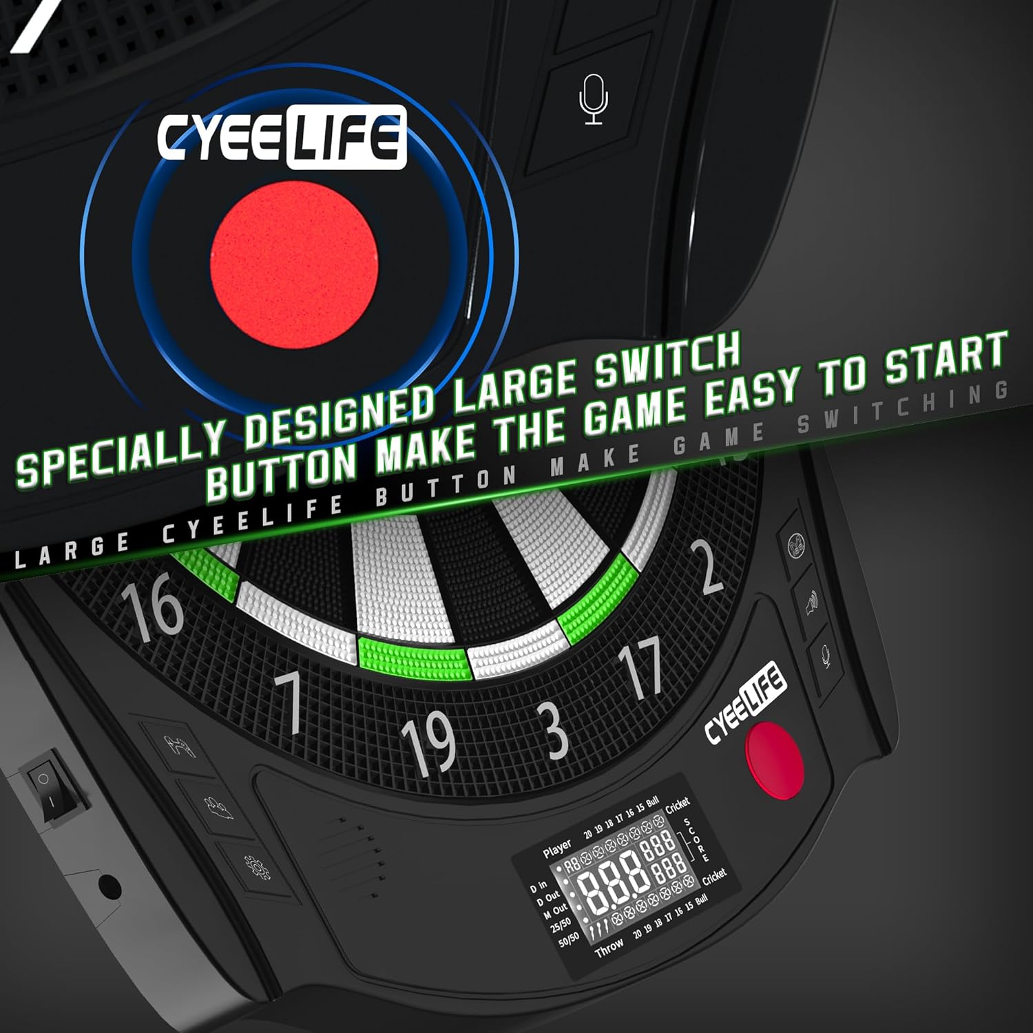 Cyeelife Bersaglio Elettronico con 12 Freccette - immagine 3