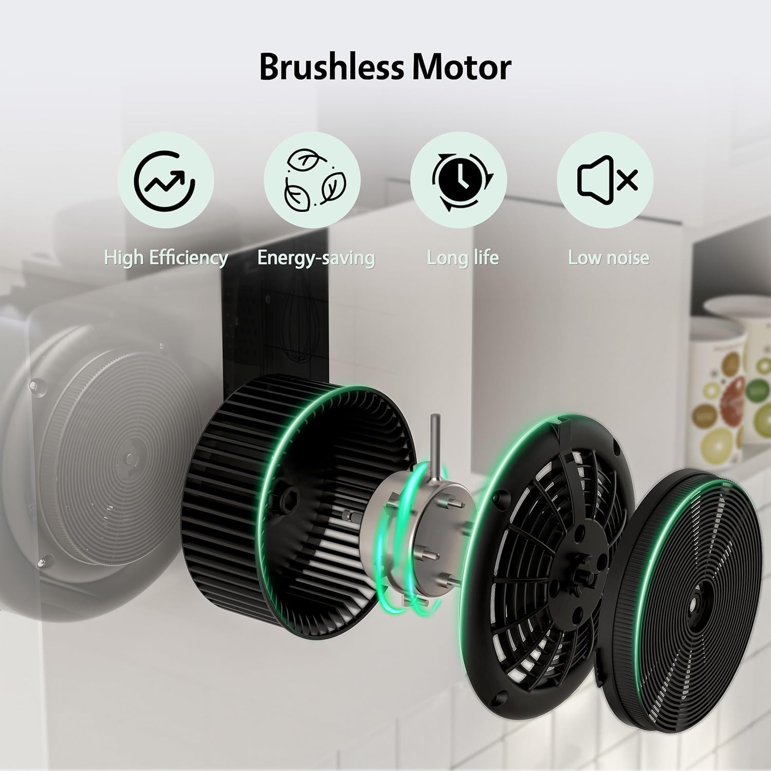 Firegas Cappa da Cucina 60 cm 532,4 m³/h - immagine 3