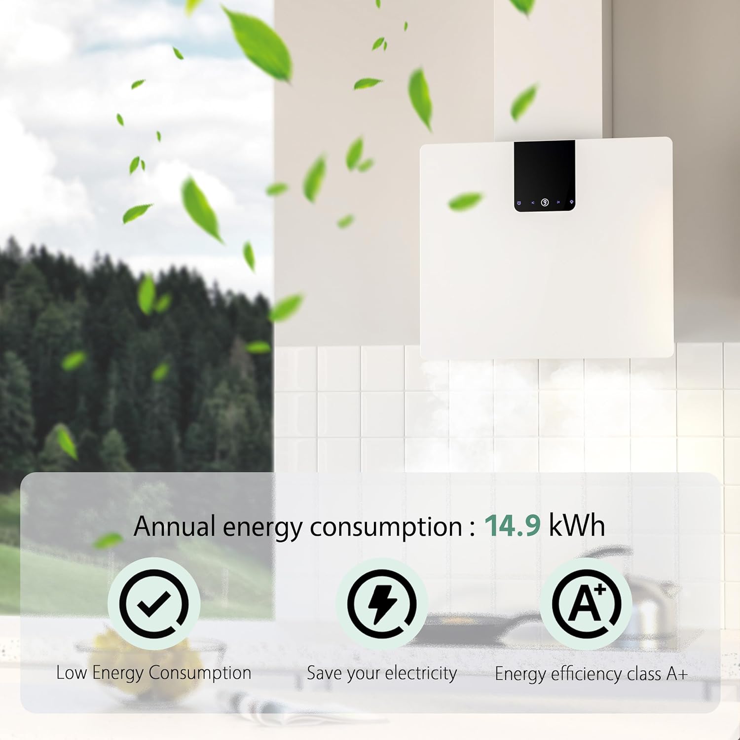 Firegas Cappa da Cucina 60 cm 532,4 m³/h - immagine 4