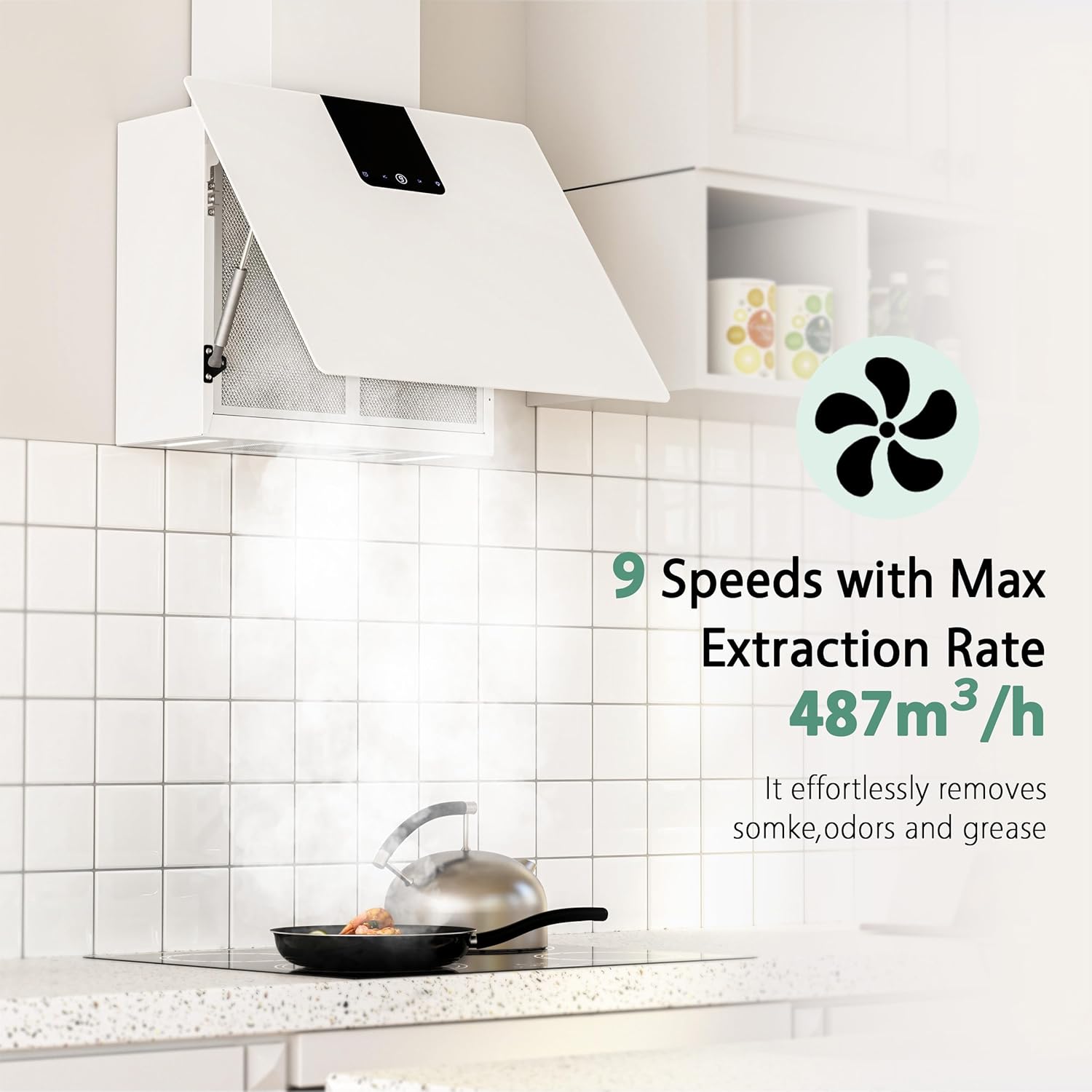 Firegas Cappa da Cucina 60 cm 532,4 m³/h - immagine 6