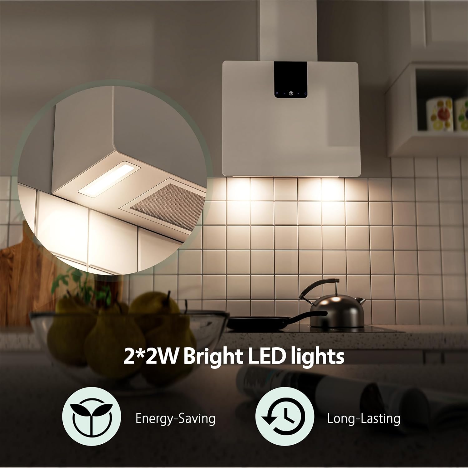 Firegas Cappa da Cucina 60 cm 532,4 m³/h - immagine 7