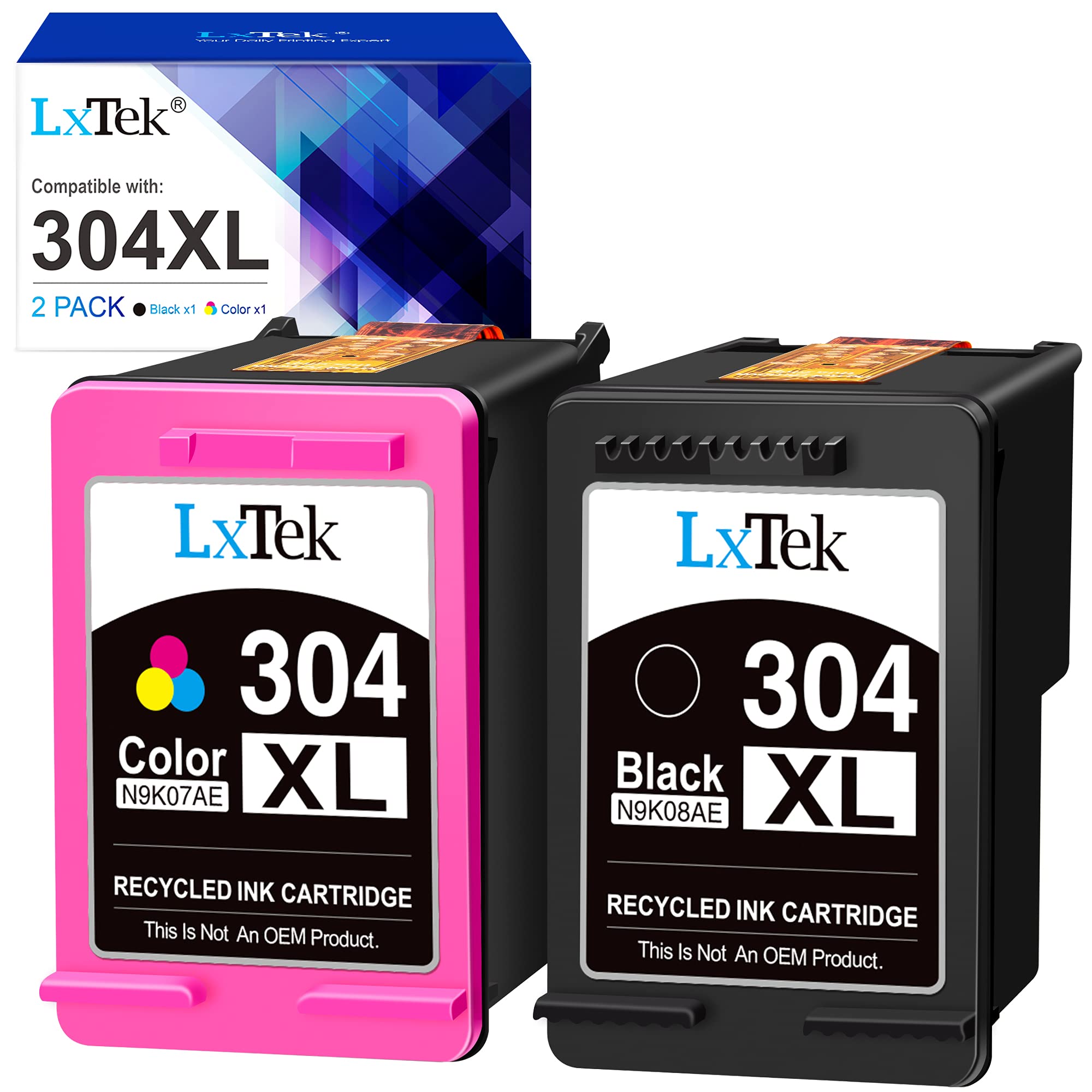 Lxtek 304XL Cartucce Rigenerate Nero e Colore (2-Pack)
