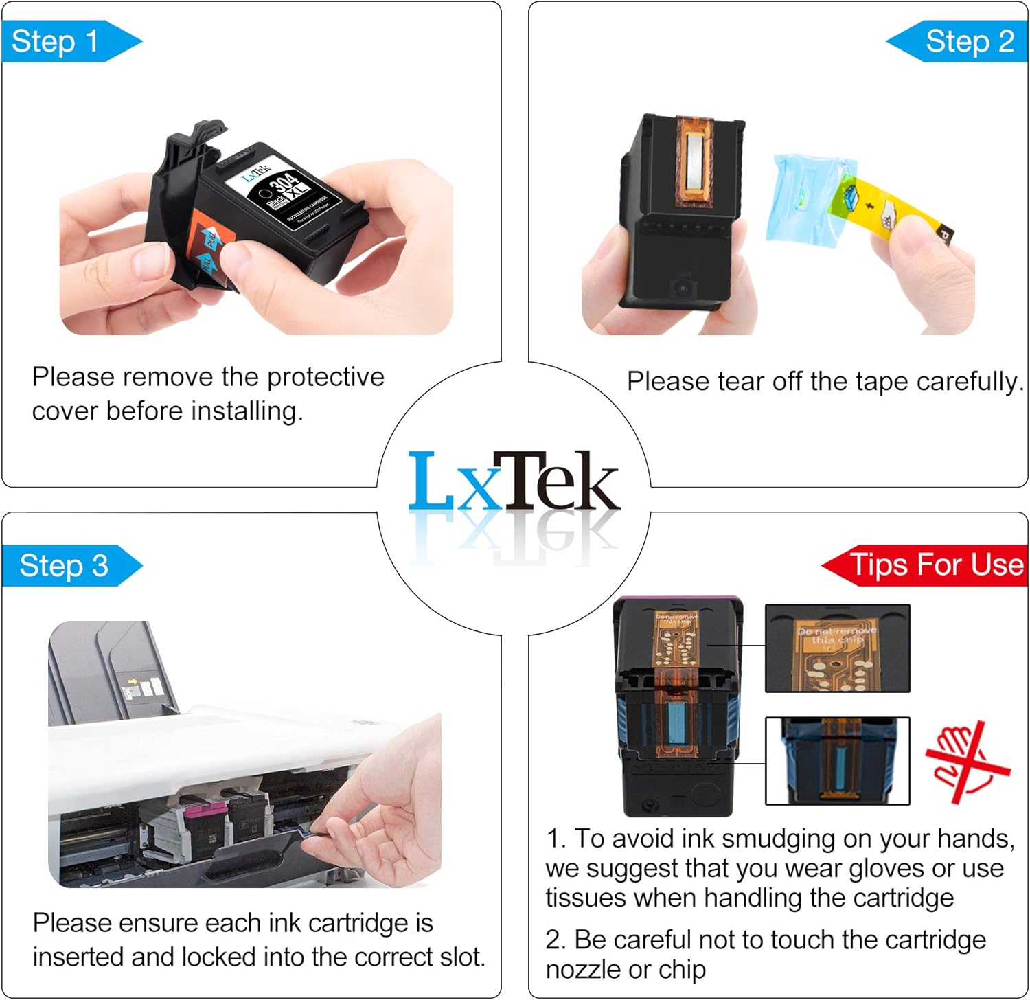 Lxtek 304XL Cartucce Rigenerate Nero e Colore (2-Pack) - immagine 3